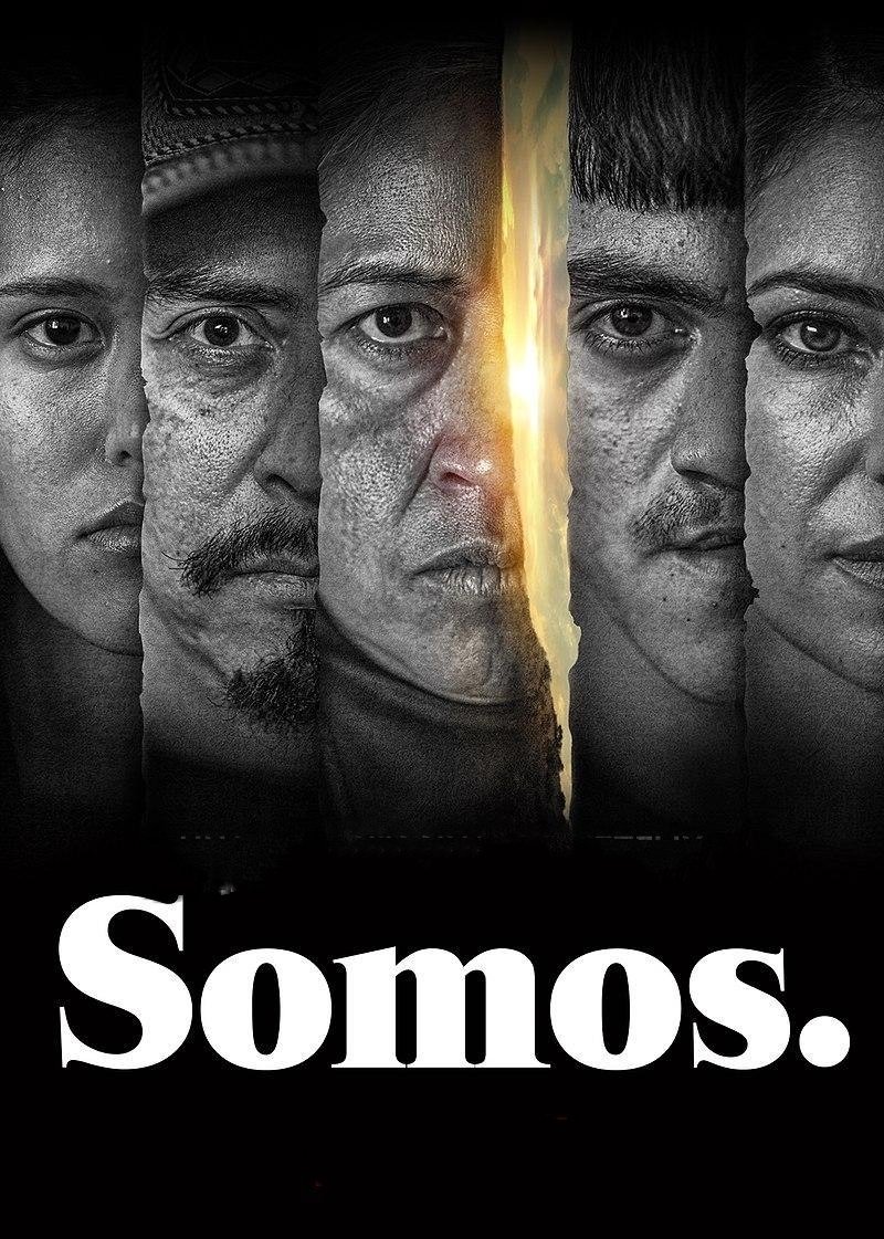 Poster chính thức của phim Phim Tâm Lý "Somos." (Somos. - 2021), với sự tham gia của diễn viên Jesús Sida và Mercedes Hernández.