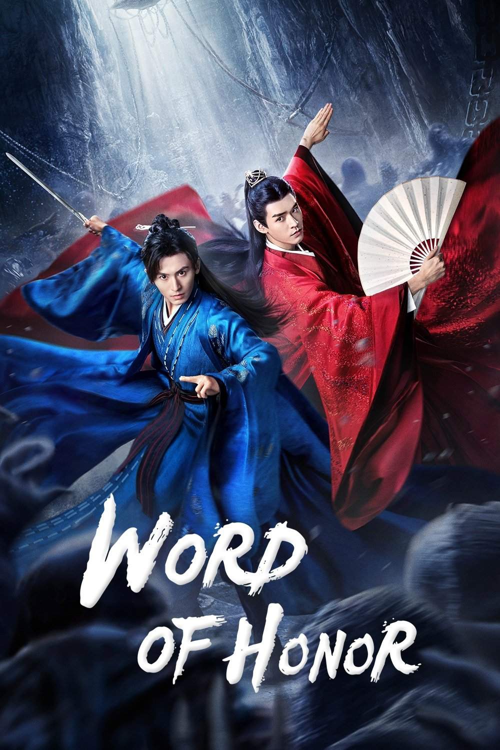Poster chính thức của phim Phim Tâm Lý, Phim Hành Động & Phiêu Lưu "Sơn Hà Lệnh" (Word of Honor - 2021), với sự tham gia của diễn viên Trương Triết Hạn và Cung Tuấn.