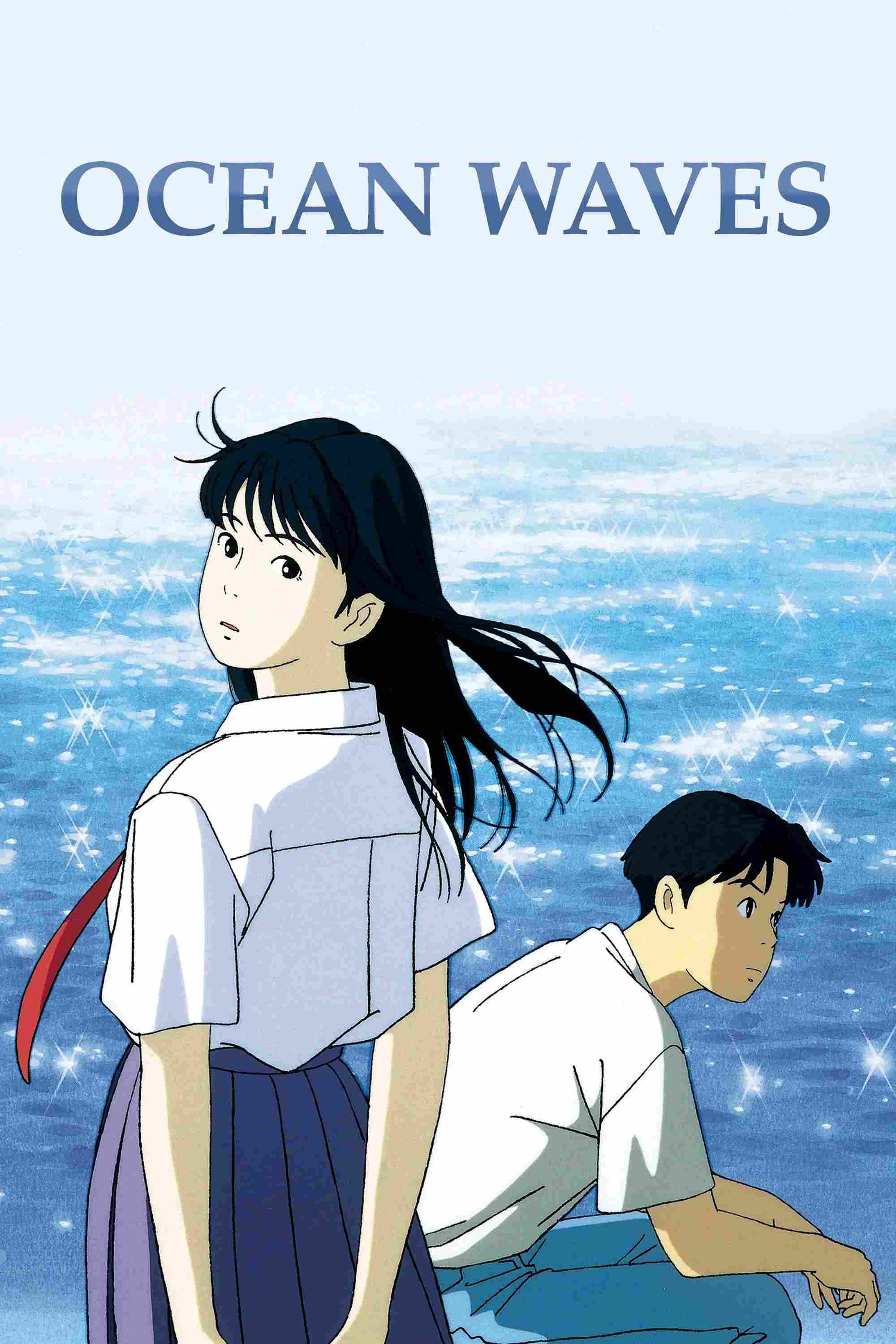 Poster chính thức của phim Phim Hoạt Hình, Phim Tâm Lý "Sóng Đại Dương" (Ocean Waves - 1993), với sự tham gia của diễn viên Nobuo Tobita và Toshihiko Seki.