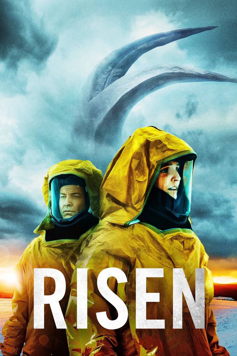 Poster chính thức của phim Phim Viễn Tưởng, Phim Tâm Lý "Sống lại" (Risen - 2021), với sự tham gia của diễn viên Jack Campbell và Caroline McQuade.