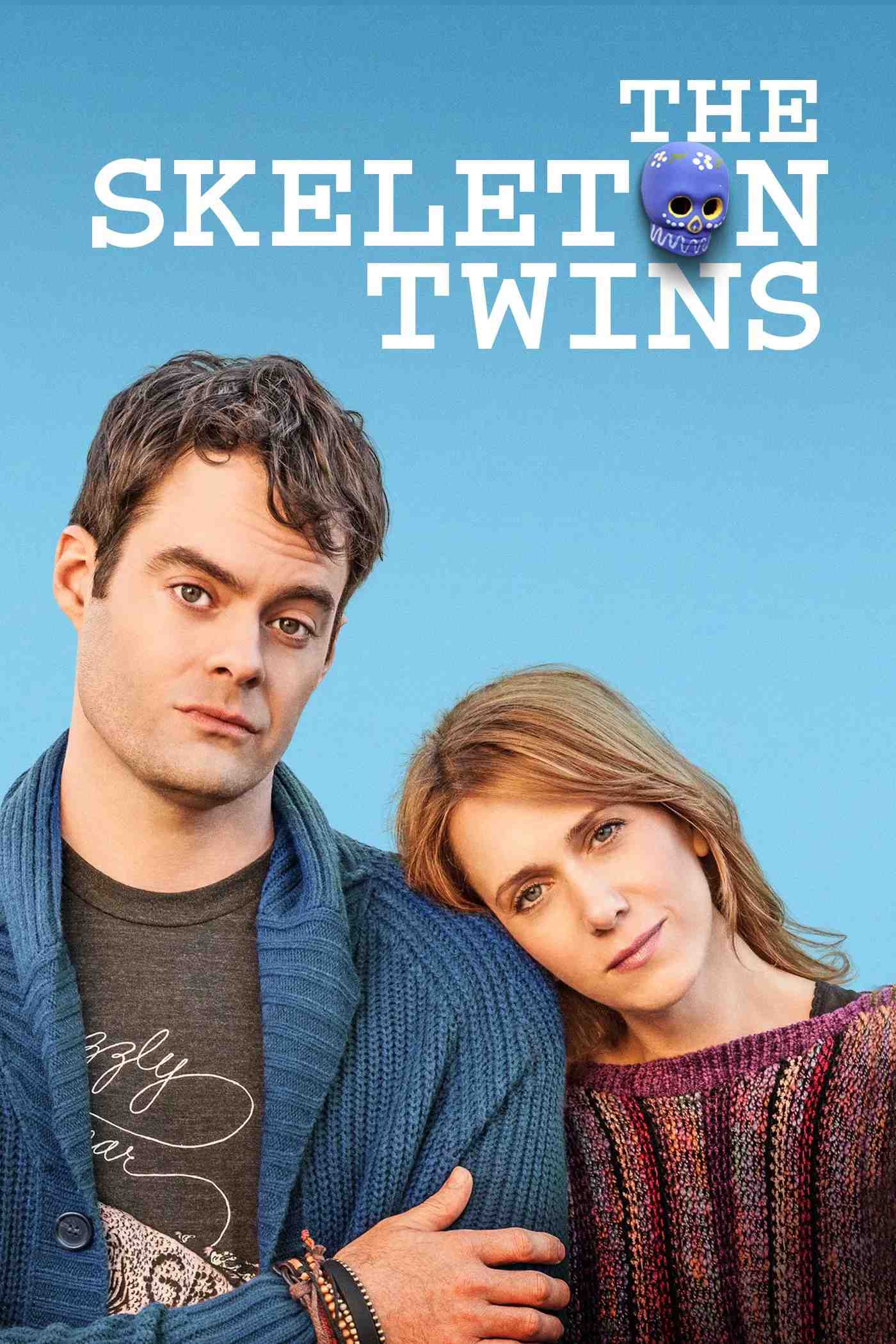 Poster chính thức của phim Phim Tâm Lý "Song Sinh Tìm Lại" (The Skeleton Twins - 2014), với sự tham gia của diễn viên Bill Hader và Kristen Wiig.