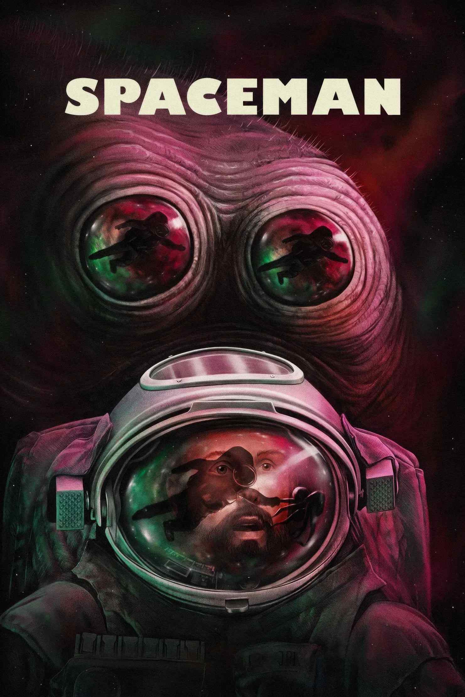 Poster chính thức của phim Phim Viễn Tưởng, Phim Phiêu Lưu "Spaceman" (Spaceman - 2024), với sự tham gia của diễn viên Adam Sandler và Paul Dano.