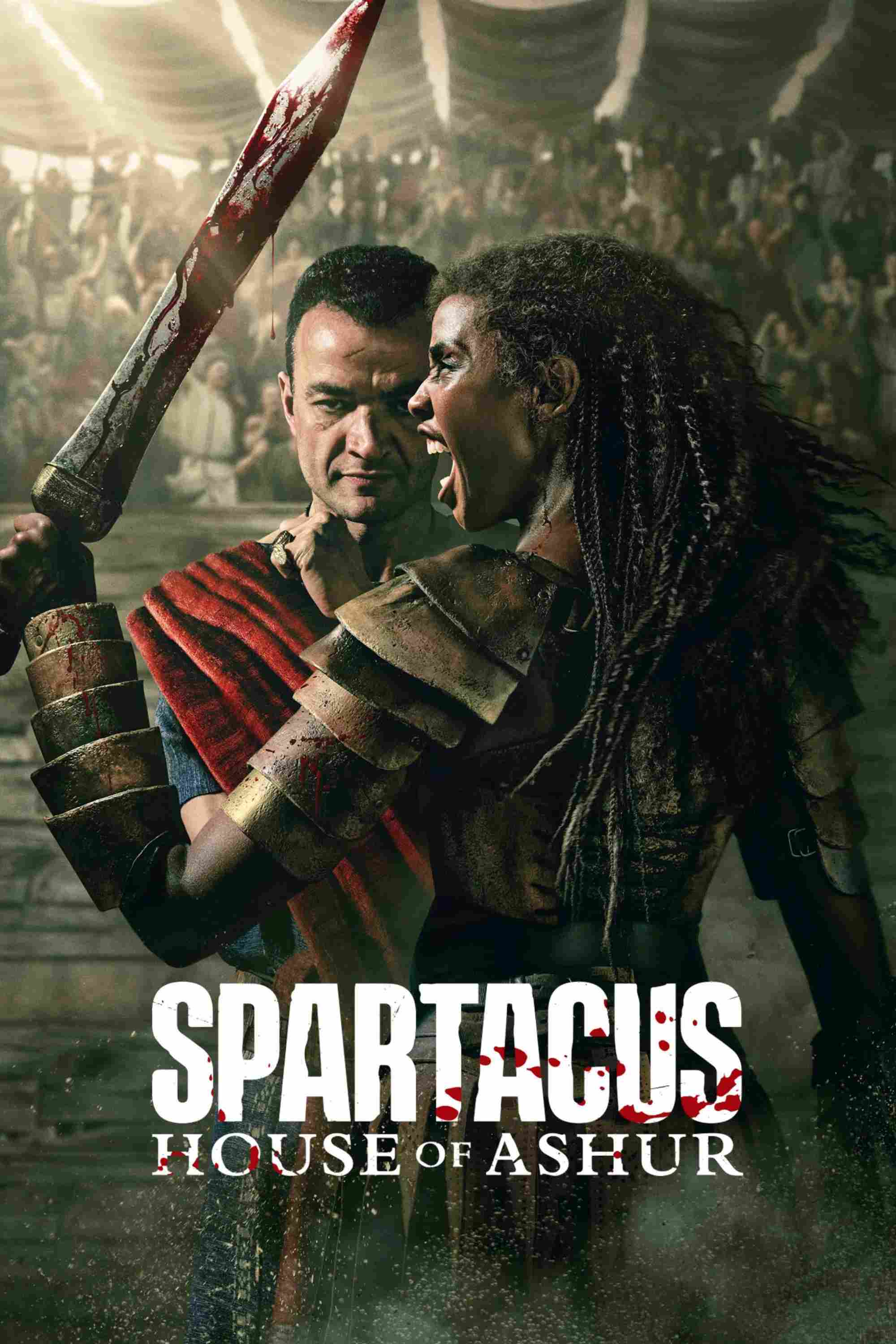 Poster chính thức của phim Phim Tâm Lý, Phim Hành Động & Phiêu Lưu "Spartacus: Gia Tộc Ashur" (Spartacus: House of Ashur - 2025), với sự tham gia của diễn viên Nick E. Tarabay và Graham McTavish.