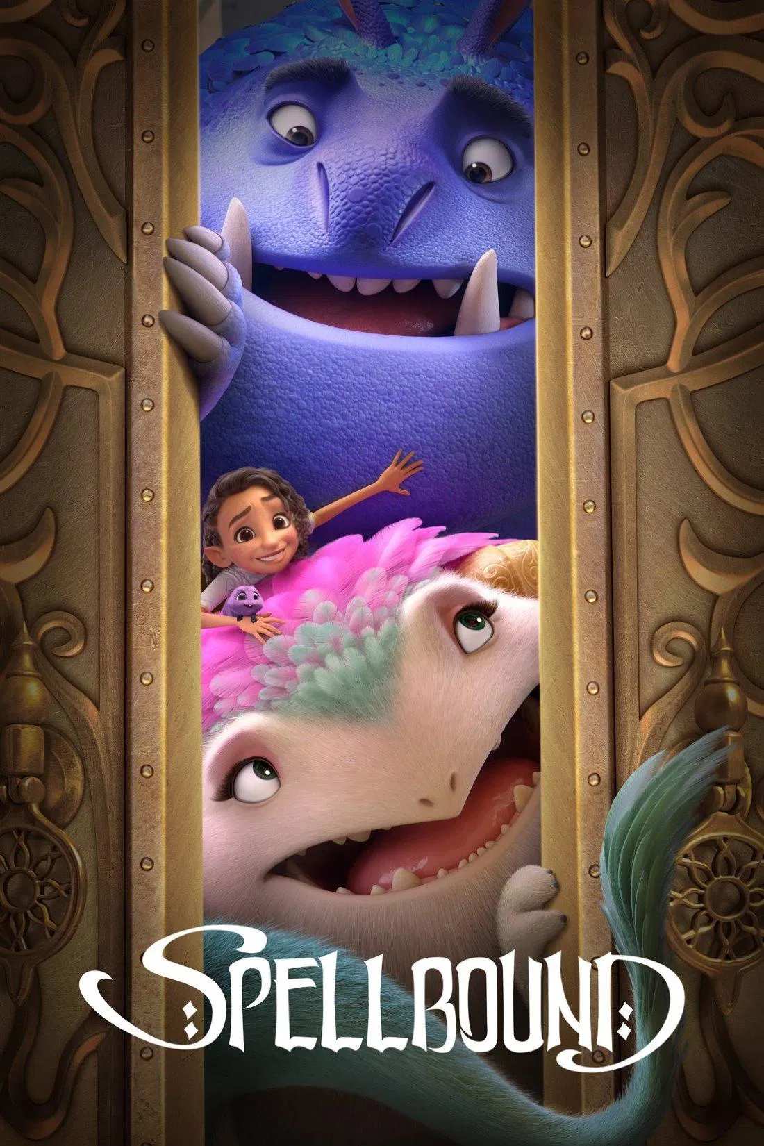 Poster chính thức của phim Phim Hoạt Hình, Phim Giả Tượng "Spellbound: Chuyến phiêu lưu phép thuật" (Spellbound - 2024), với sự tham gia của diễn viên Rachel Zegler và Miguel Bernardeau.