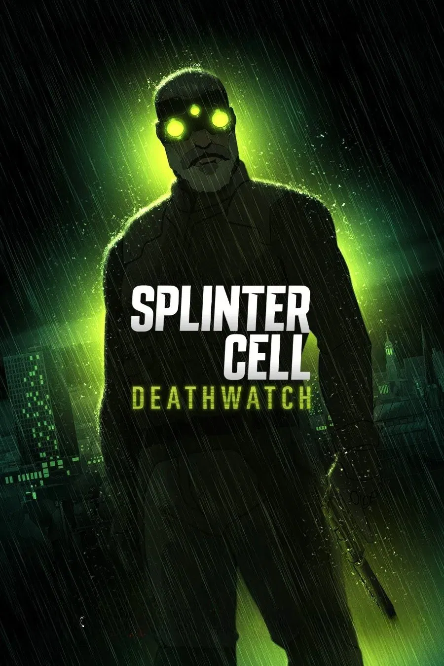 Poster chính thức của phim Phim Hoạt Hình, Phim Hành Động & Phiêu Lưu "Splinter Cell: Deathwatch" (Splinter Cell: Deathwatch - 2025), với sự tham gia của diễn viên Liev Schreiber và Kirby Howell-Baptiste.