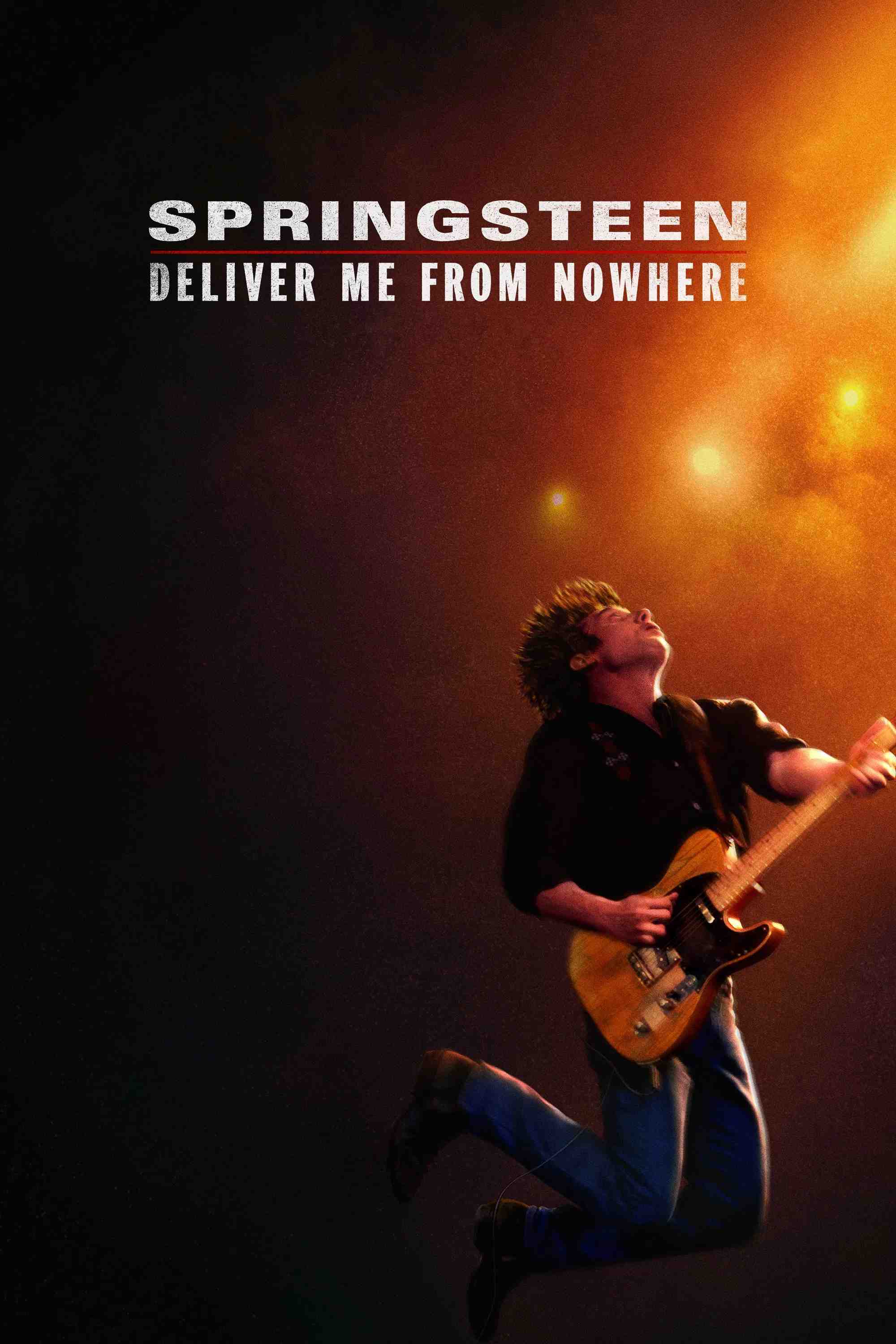 Poster chính thức của phim Phim Tâm Lý, Phim Ca Nhạc "Springsteen: Cứu Tôi Khỏi Chốn Hư Vô (Từ Hư Vô Đến Huyền Thoại)" (Springsteen: Deliver Me from Nowhere - 2025), với sự tham gia của diễn viên Jeremy Allen White và Jeremy Strong.