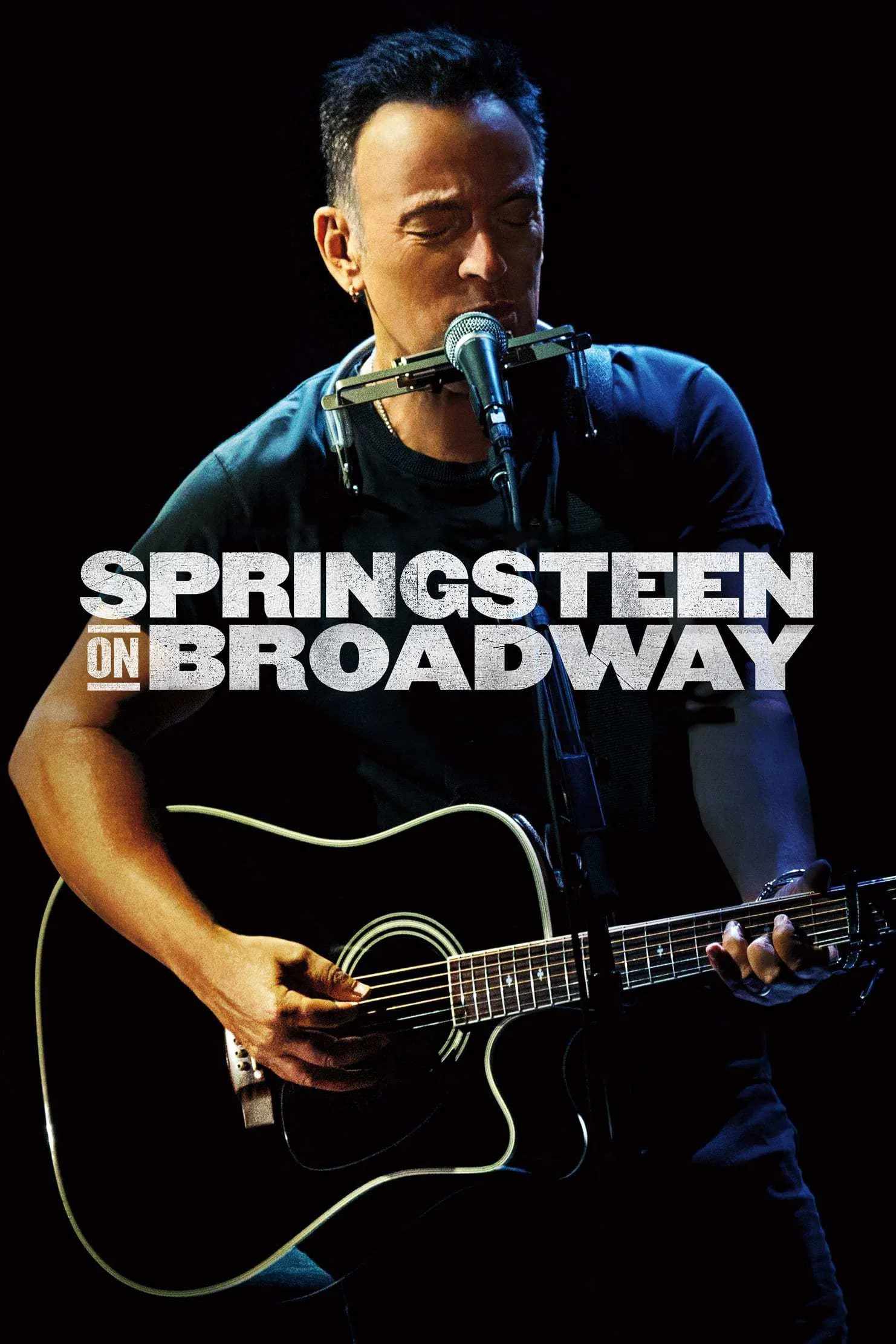 Poster chính thức của phim Phim Ca Nhạc, Phim Tài Liệu "Springsteen Trên Sân Khấu" (Springsteen on Broadway - 2018), với sự tham gia của diễn viên Bruce Springsteen và Patti Scialfa.