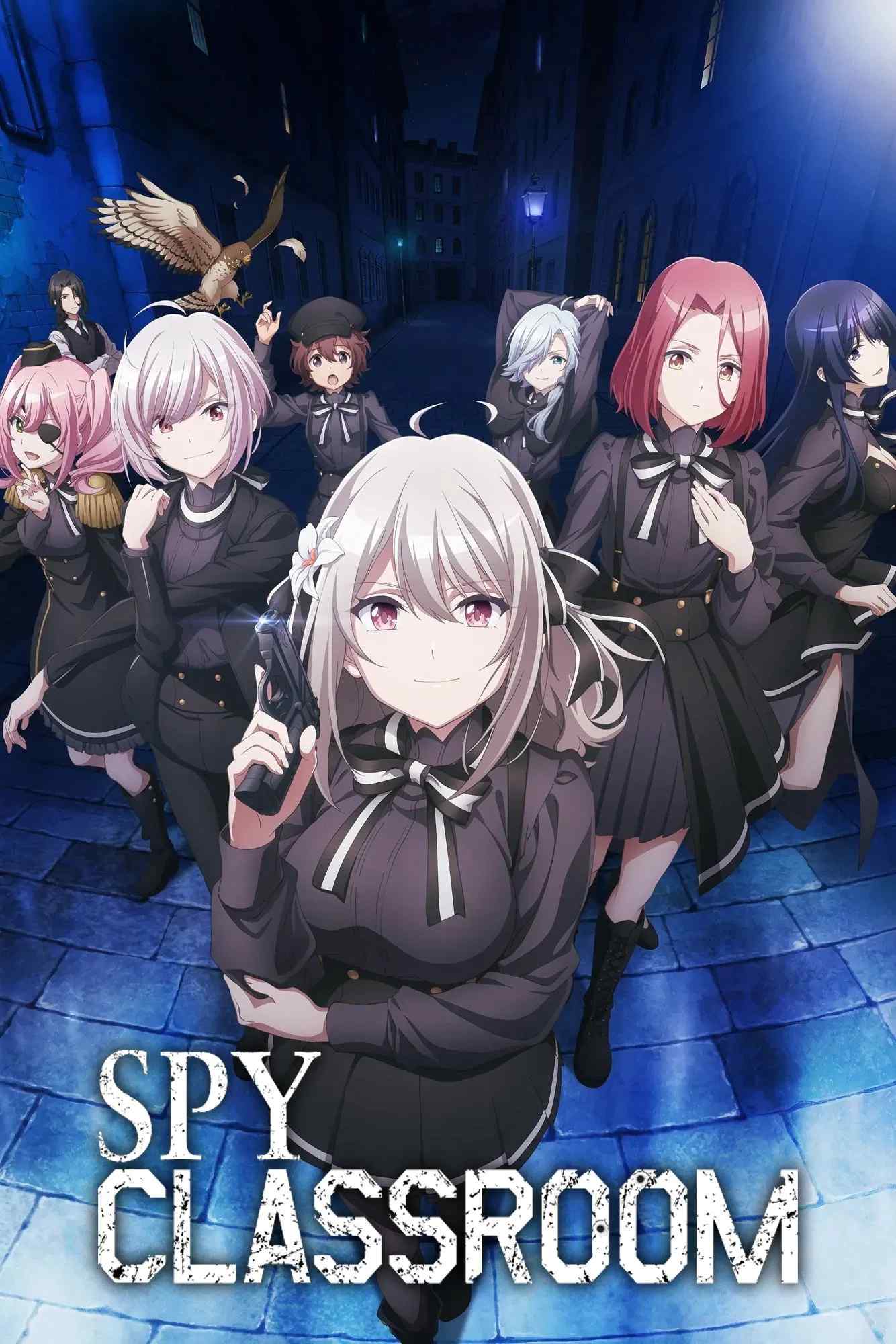 Poster chính thức của phim Phim Hoạt Hình, Phim Hài "Lớp Học Điệp Viên" (Spy Classroom - 2023), với sự tham gia của diễn viên Sora Amamiya và Miku Ito.