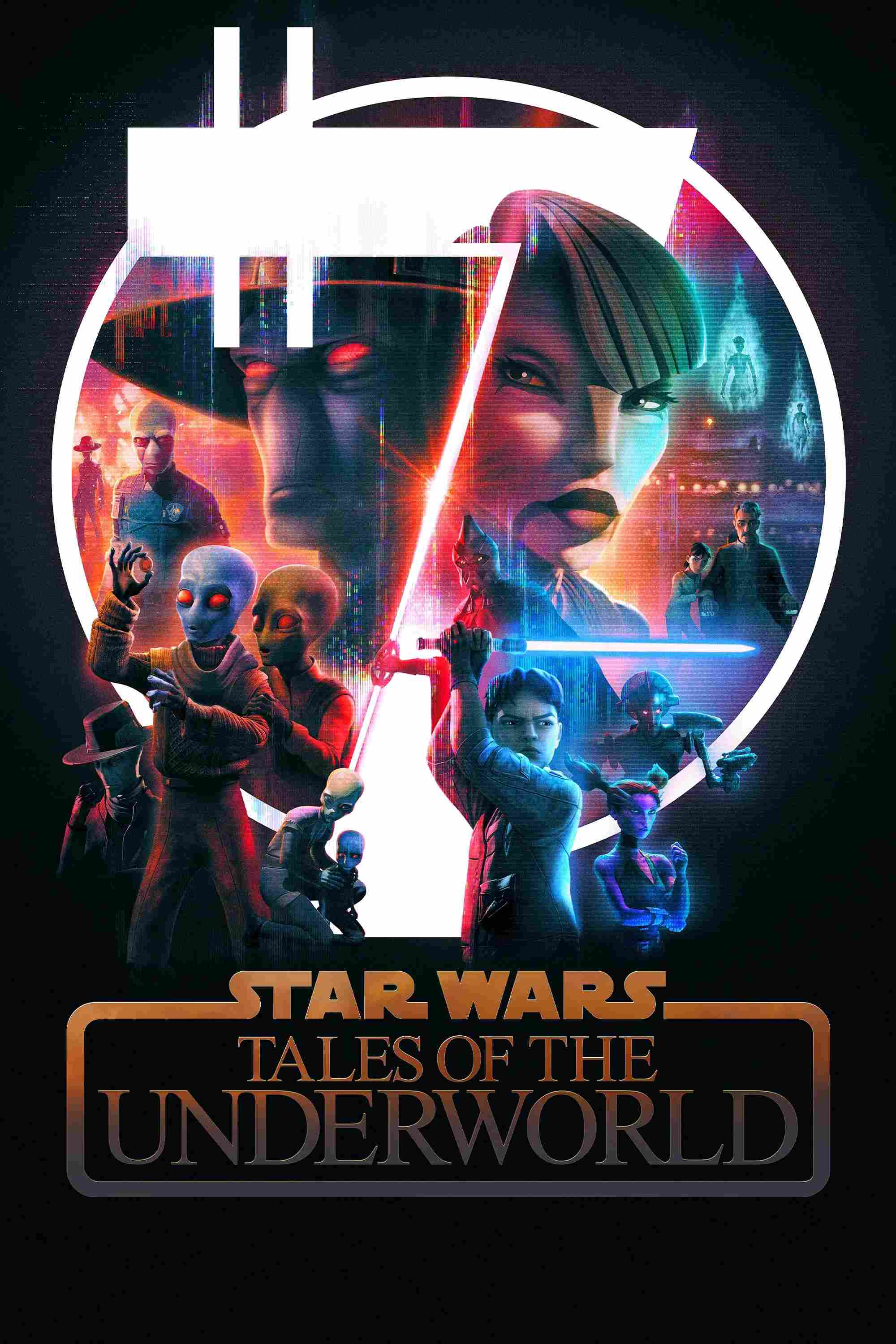 Poster chính thức của phim Phim Hoạt Hình, Phim Viễn Tưởng & Giả Tưởng "Star Wars: Chuyện Chưa Kể từ Thế Giới Ngầm" (Star Wars: Tales of the Underworld - 2025).