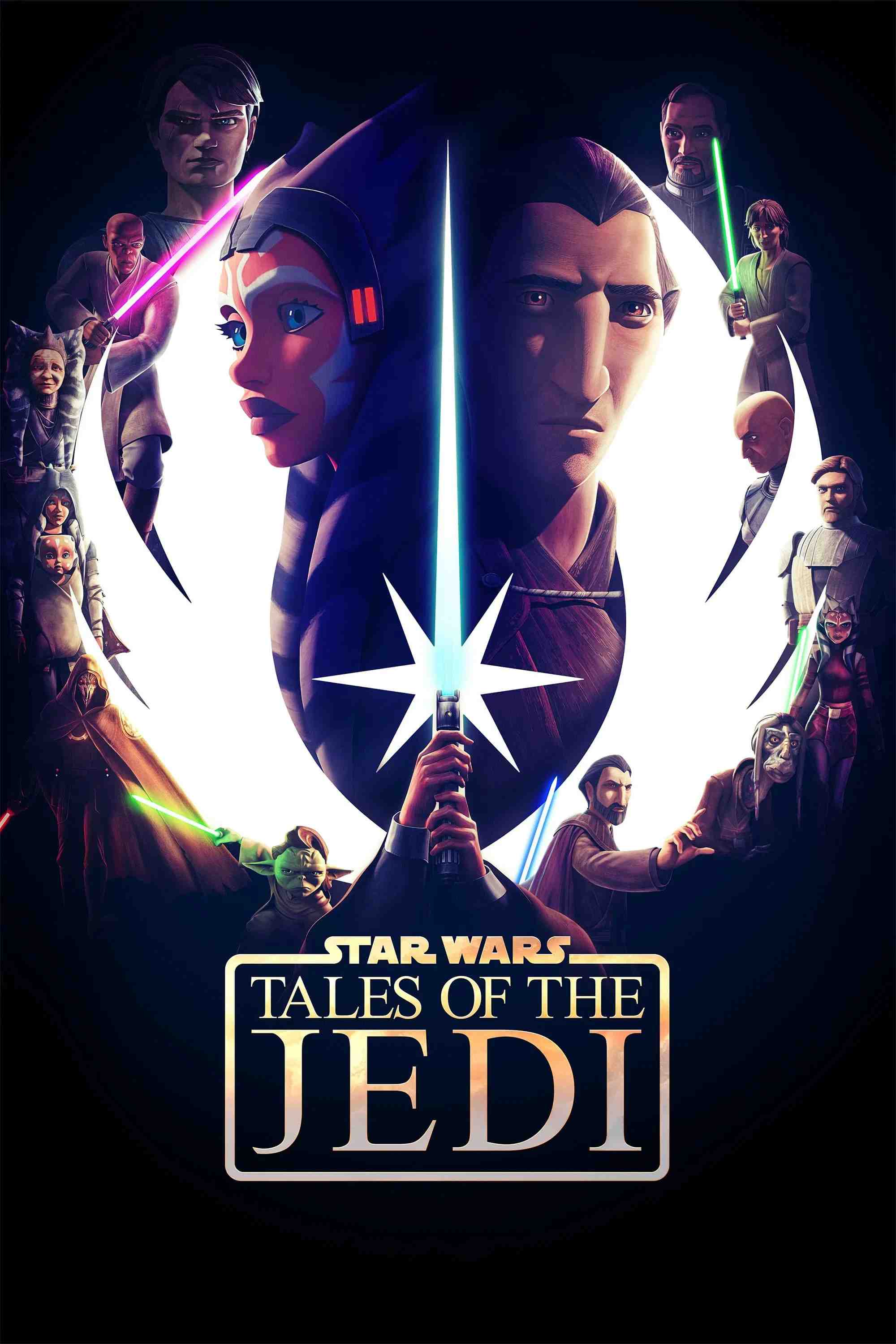 Poster chính thức của phim Phim Hoạt Hình, Phim Viễn Tưởng & Giả Tưởng "Star Wars: Tales Of The Jedi" (Star Wars: Tales of the Jedi - 2022).