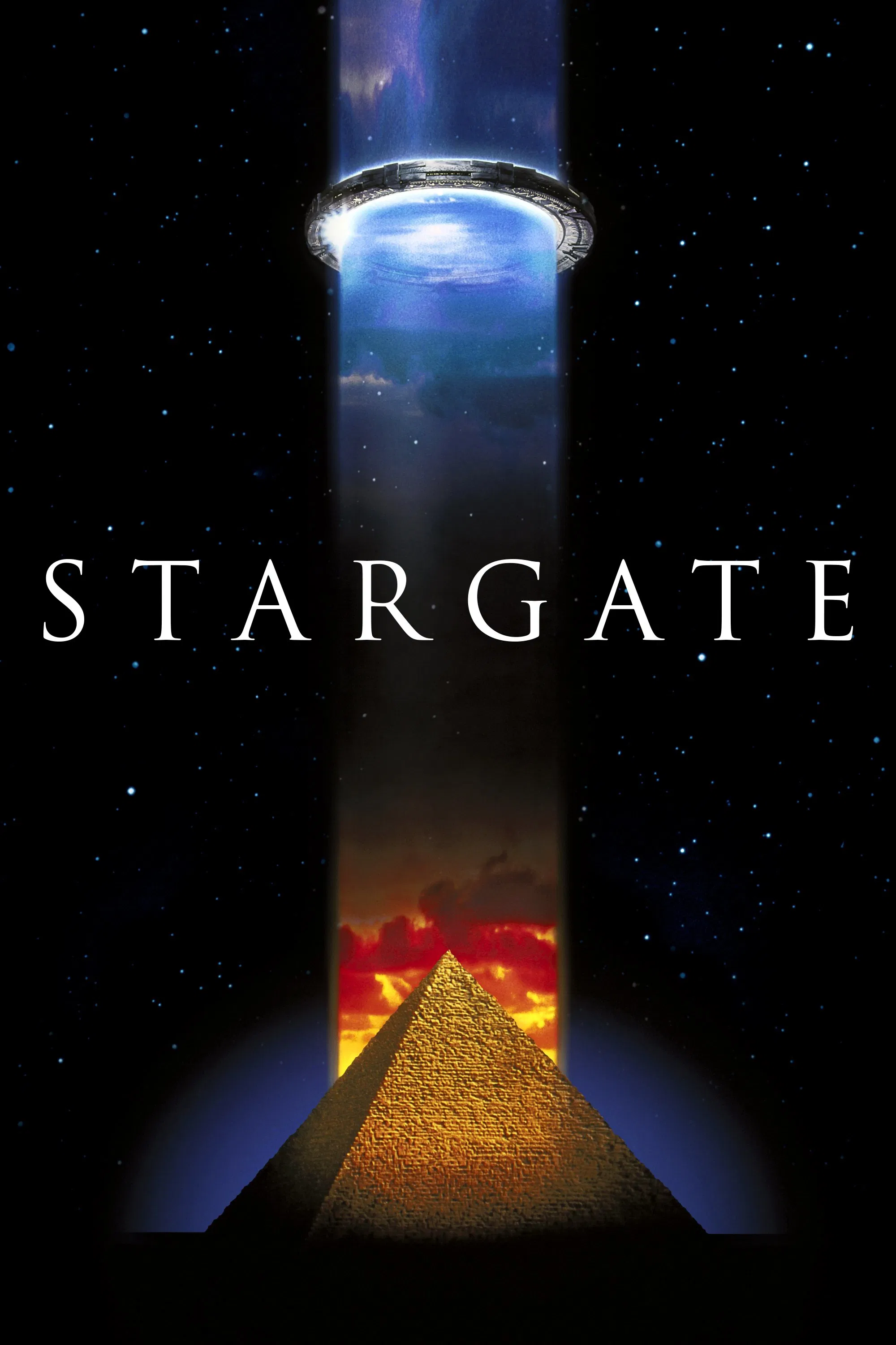 Poster chính thức của phim Phim Hành Động, Phim Phiêu Lưu "Stargate" (Stargate - 1994), với sự tham gia của diễn viên James Spader và Kurt Russell.