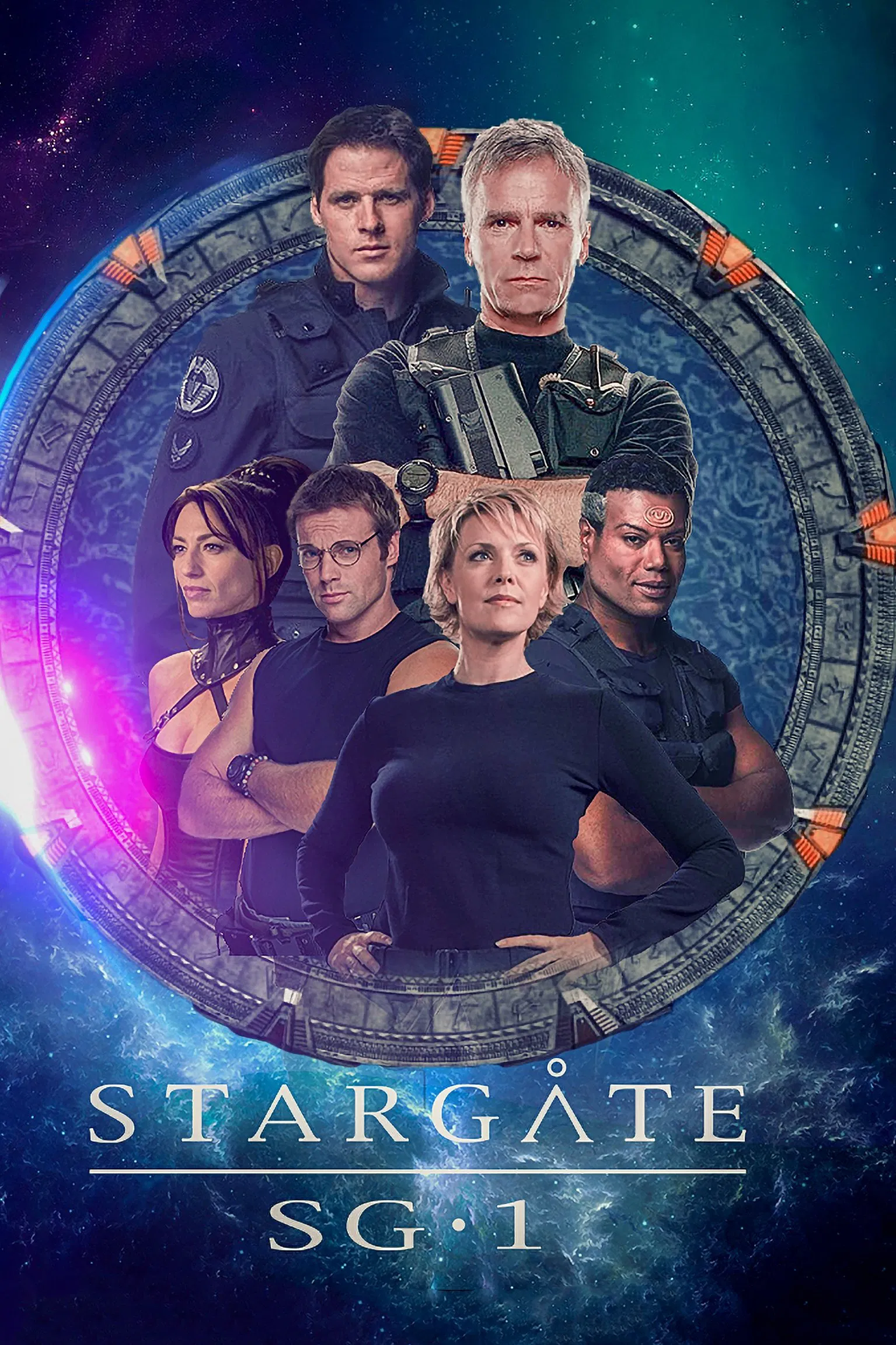 Poster chính thức của phim Phim Viễn Tưởng & Giả Tưởng, Phim Hành Động & Phiêu Lưu "Stargate SG-1 (Phần 9)" (Stargate SG-1 - 1997), với sự tham gia của diễn viên Ben Browder và Amanda Tapping.