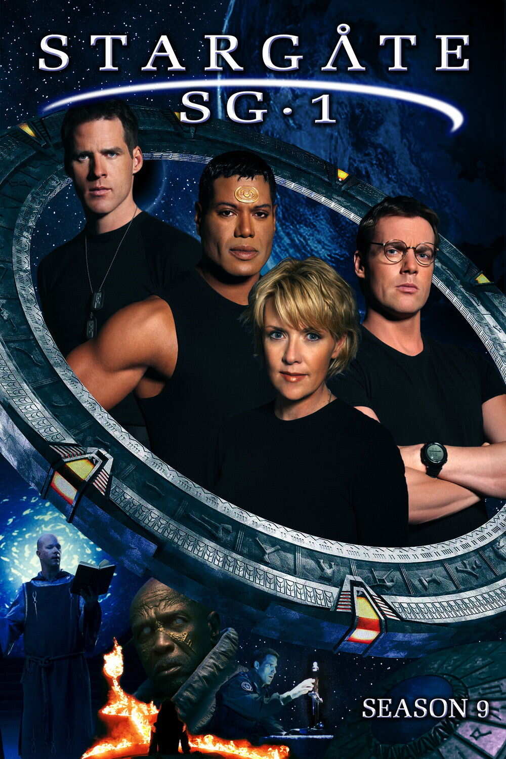 Poster chính thức của phim Phim Viễn Tưởng & Giả Tưởng, Phim Hành Động & Phiêu Lưu "Stargate SG-1 (Phần 9)" (Stargate SG-1 - 1997), với sự tham gia của diễn viên Ben Browder và Amanda Tapping.