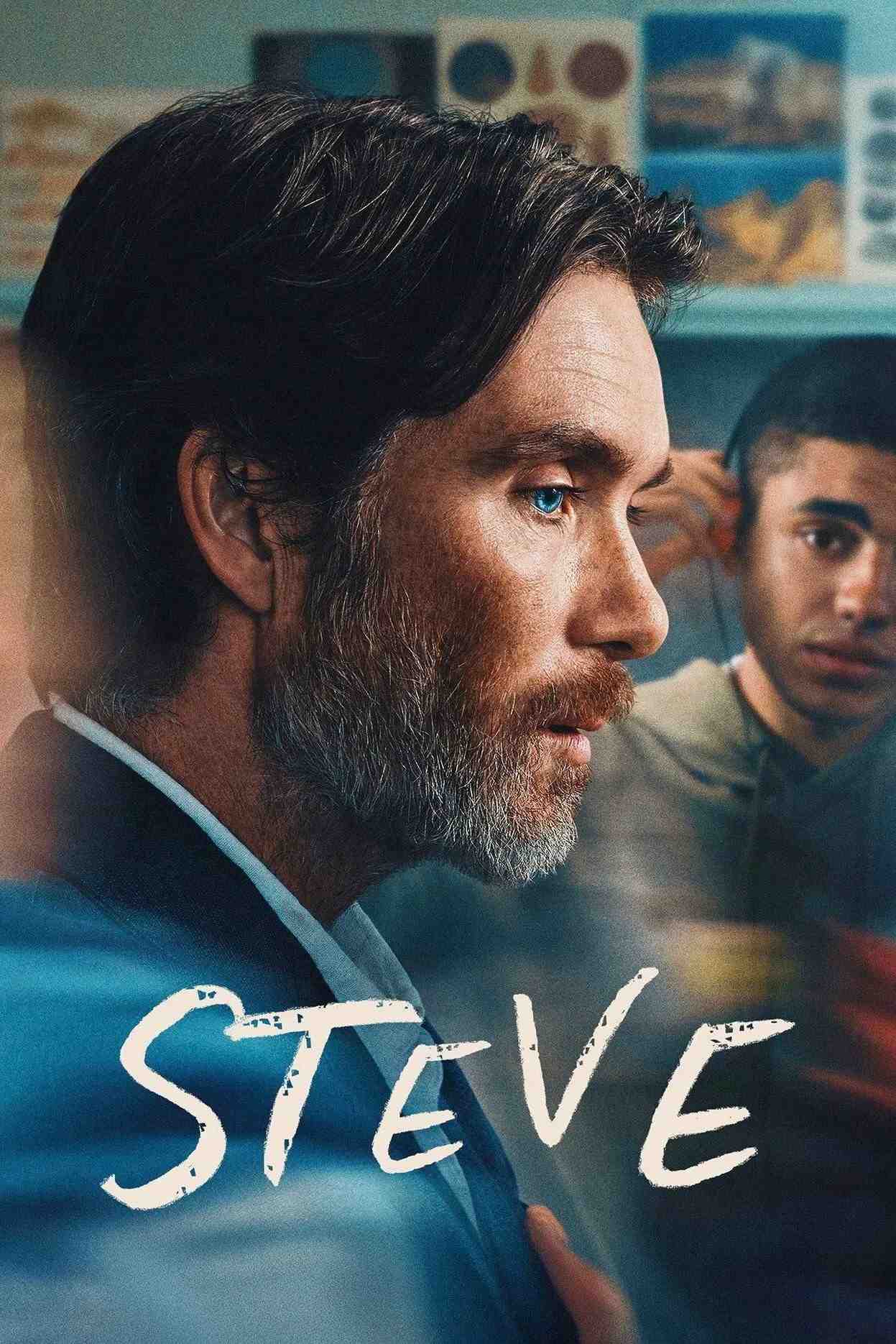 Poster chính thức của phim Phim Tâm Lý "Steve" (Steve - 2025), với sự tham gia của diễn viên Cillian Murphy và Tracey Ullman.