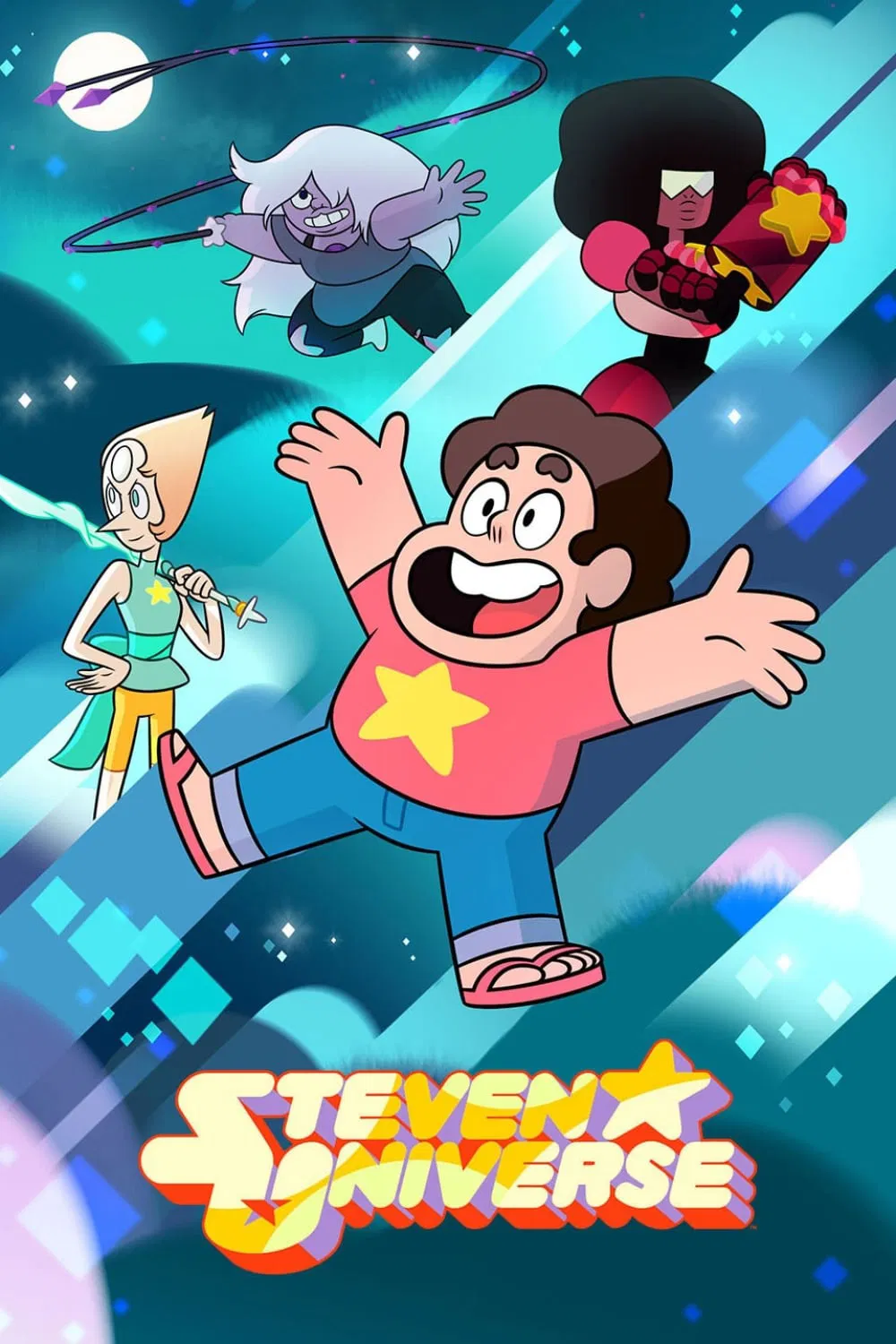 Poster chính thức của phim Phim Hoạt Hình, Phim Hài "Steven Universe (Phần 5)" (Steven Universe - 2013), với sự tham gia của diễn viên Zach Callison và Estelle.