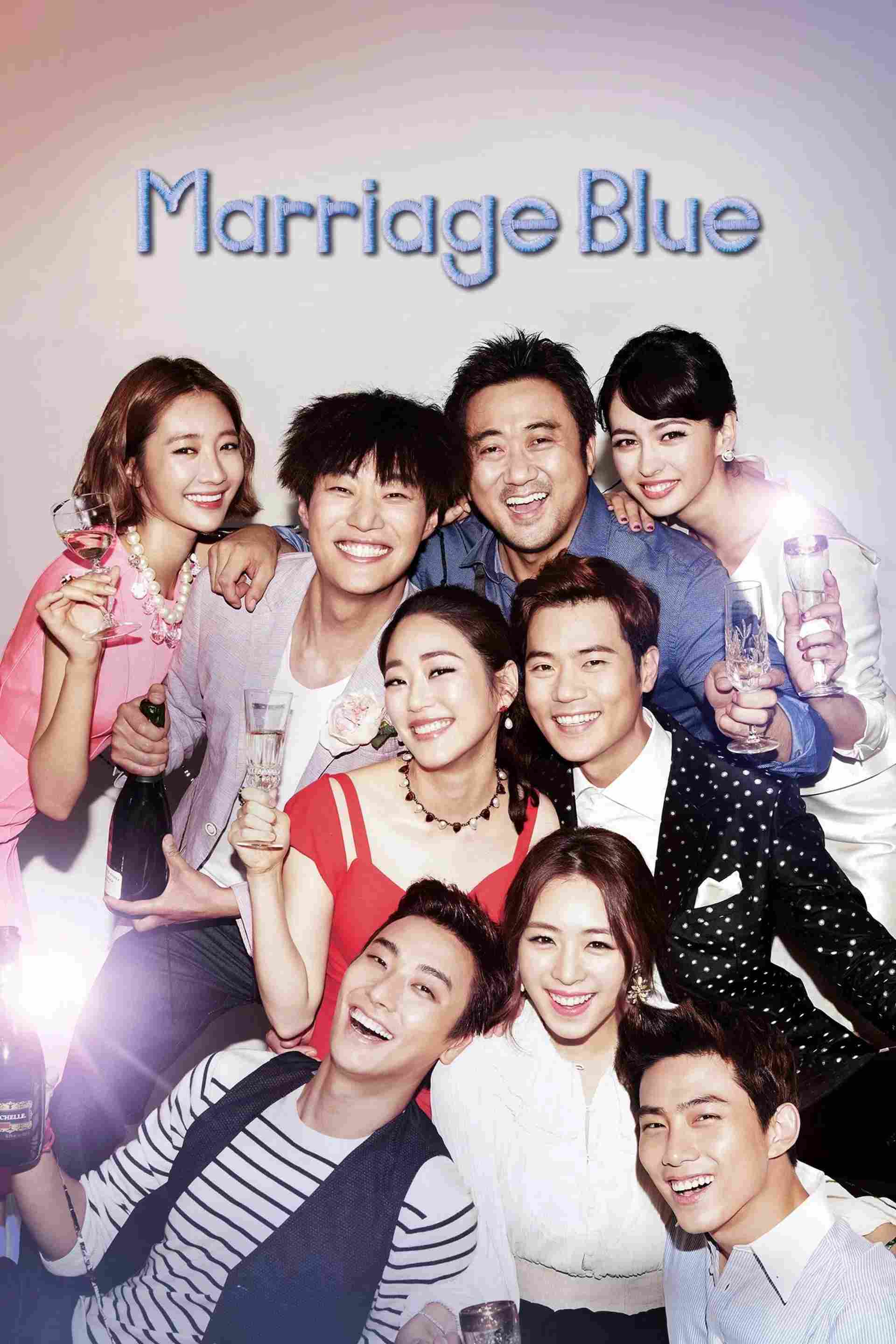 Poster chính thức của phim Phim Tình Cảm, Phim Hài "Sự Cố Hôn Nhân" (Marriage Blue - 2013), với sự tham gia của diễn viên Kim Kang-woo và Kim Hyo-jin.