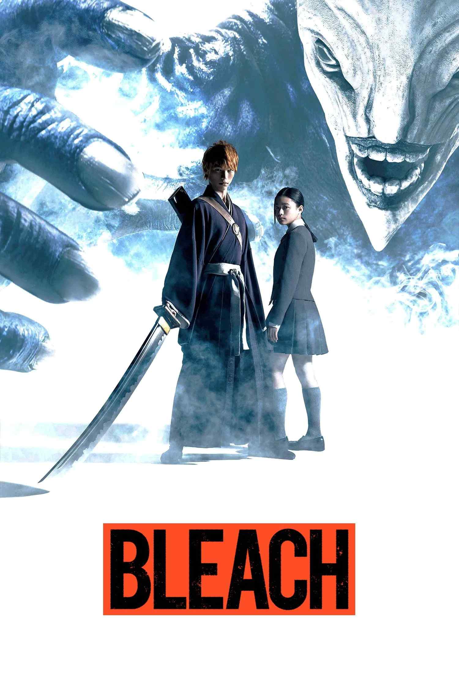 Poster chính thức của phim Phim Hành Động, Phim Giả Tượng "Sứ Mệnh Thần Chết" (Bleach - 2018), với sự tham gia của diễn viên Sota Fukushi và Hana Sugisaki.