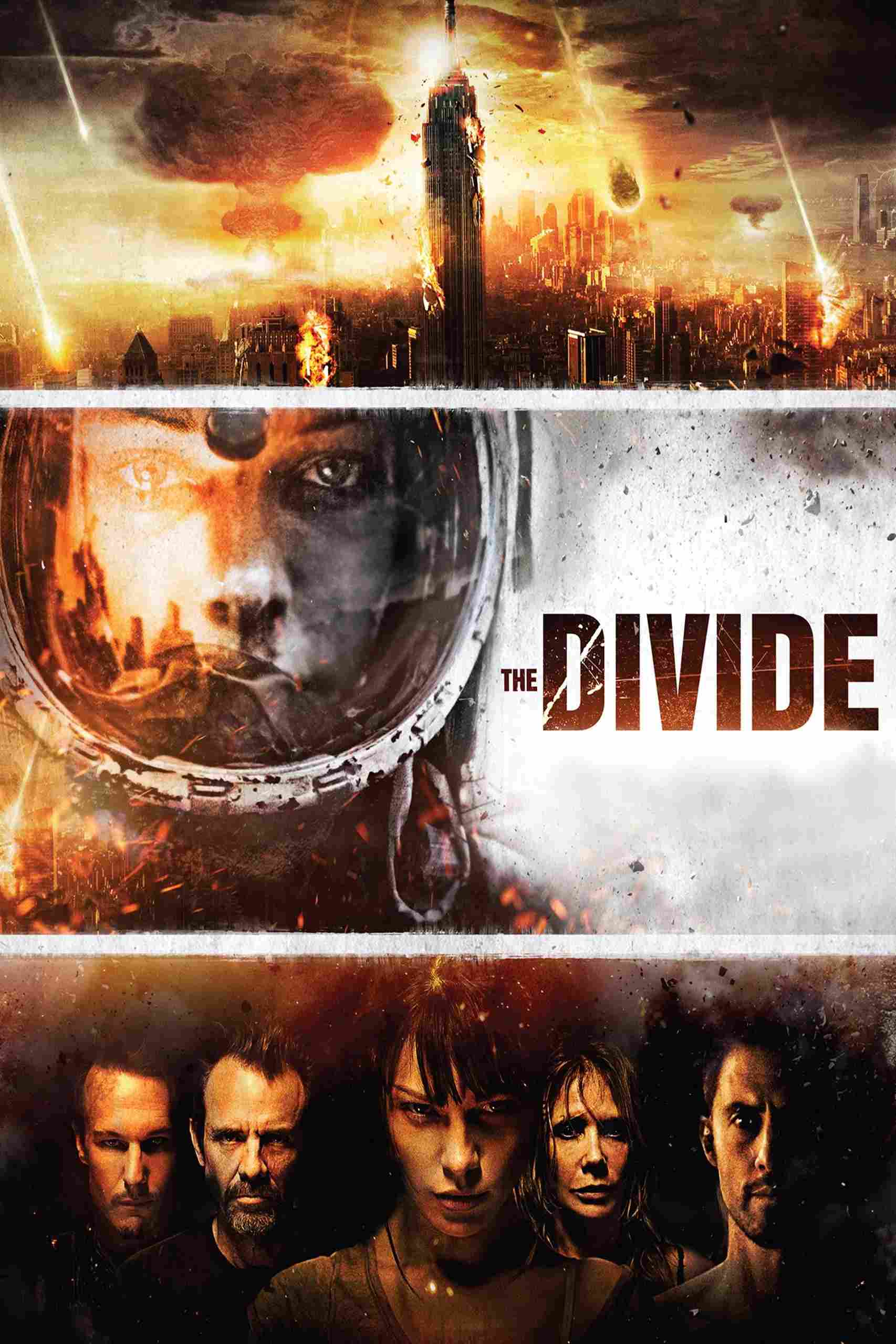 Poster chính thức của phim Phim Kinh Dị, Phim Viễn Tưởng "Sự Phân Chia" (The Divide - 2012), với sự tham gia của diễn viên Lauren German và Michael Biehn.