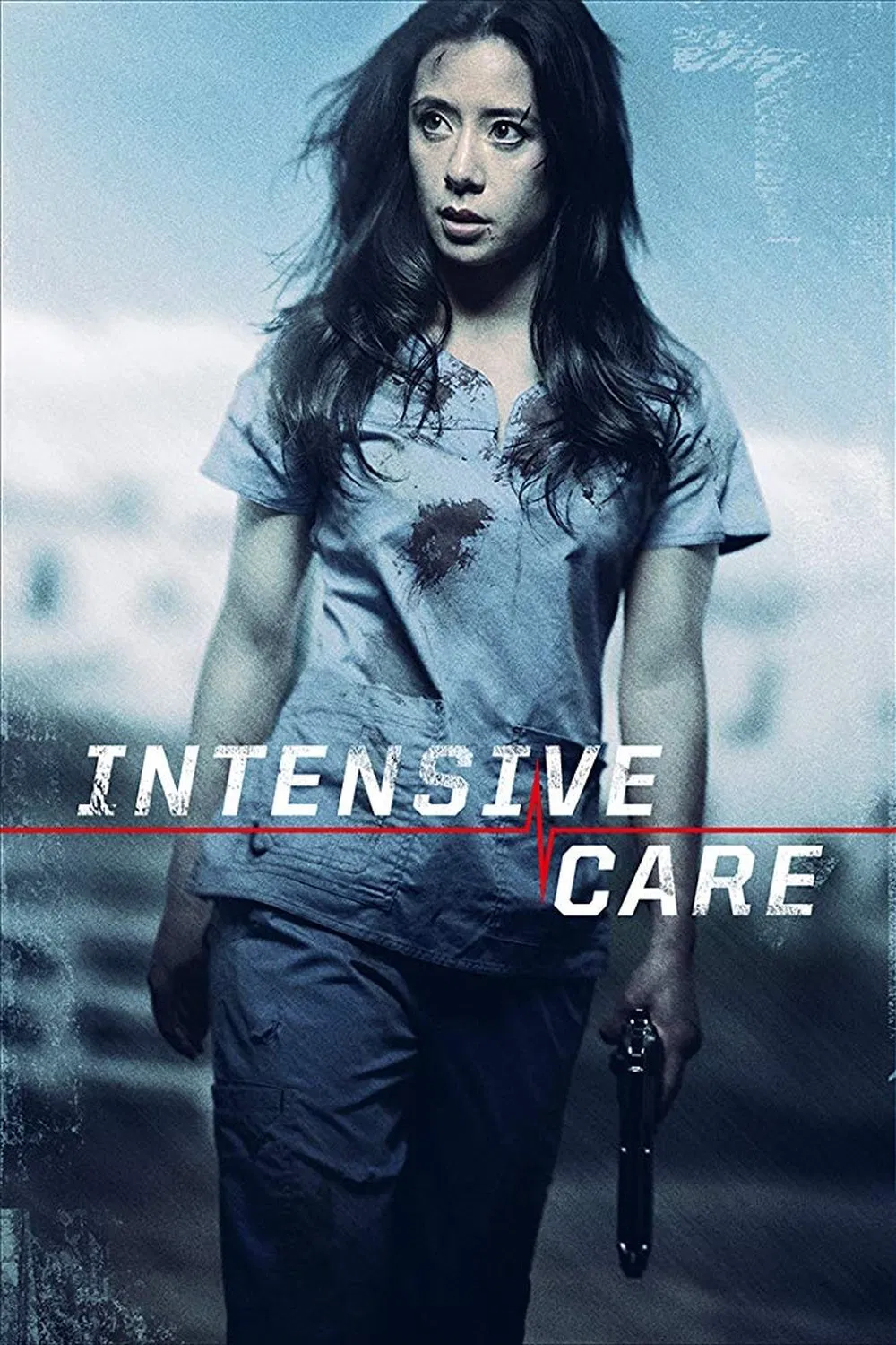 Poster chính thức của phim Phim Hành Động "Sự Quan Tâm Thái Quá" (Intensive Care - 2018), với sự tham gia của diễn viên Tara Macken và Jai Rodriguez.