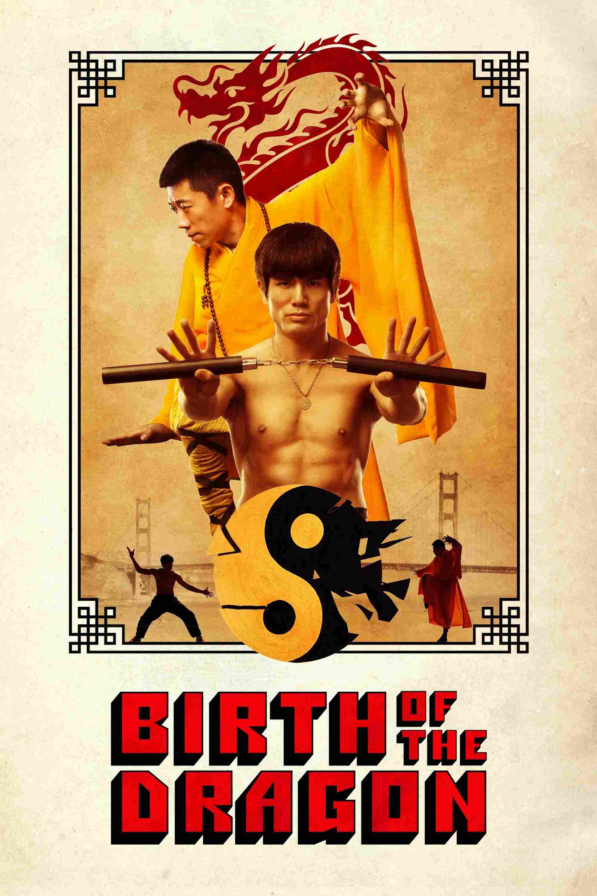 Poster chính thức của phim Phim Hành Động, Phim Tâm Lý "Sự Ra Đời Của Rồng" (Birth of the Dragon - 2017), với sự tham gia của diễn viên Ngũ Doãn Long và Billy Magnussen.