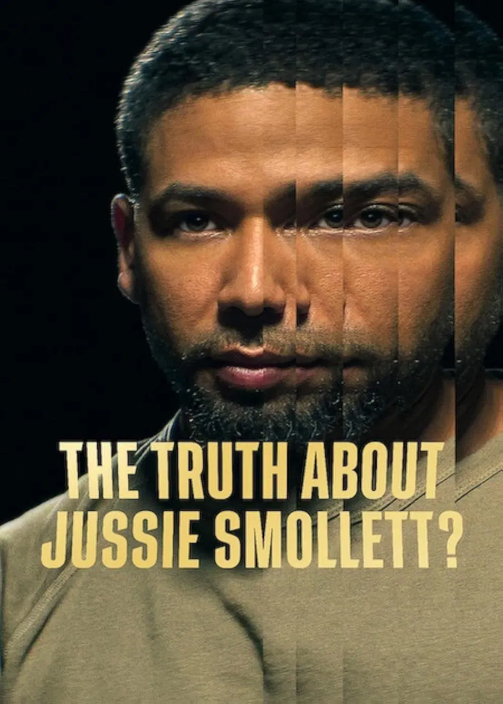 Poster chính thức của phim Phim Tài Liệu "Sự Thật Về Jussie Smollett" (The Truth About Jussie Smollett? - 2025), với sự tham gia của diễn viên Jussie Smollett.