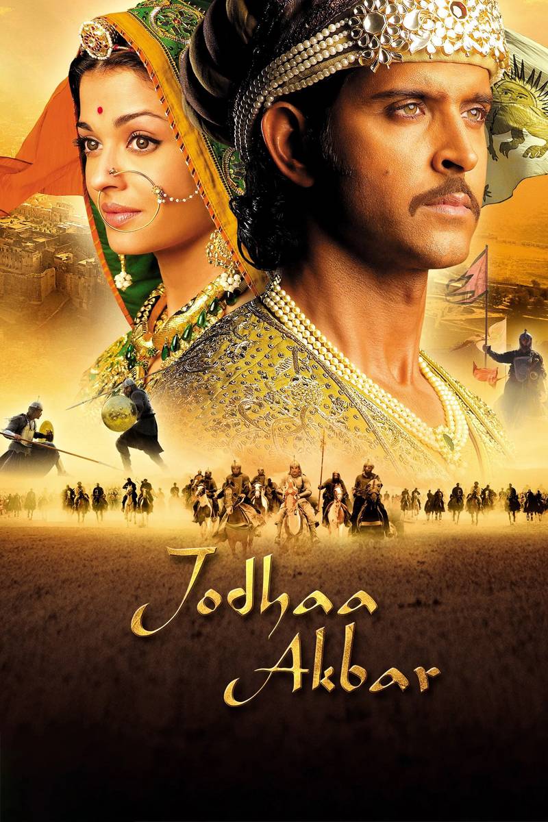 Poster chính thức của phim Phim Tình Cảm, Phim Lịch Sử "Sử Thi Ấn Độ" (Jodhaa Akbar - 2008), với sự tham gia của diễn viên Hrithik Roshan và Aishwarya Rai Bachchan.