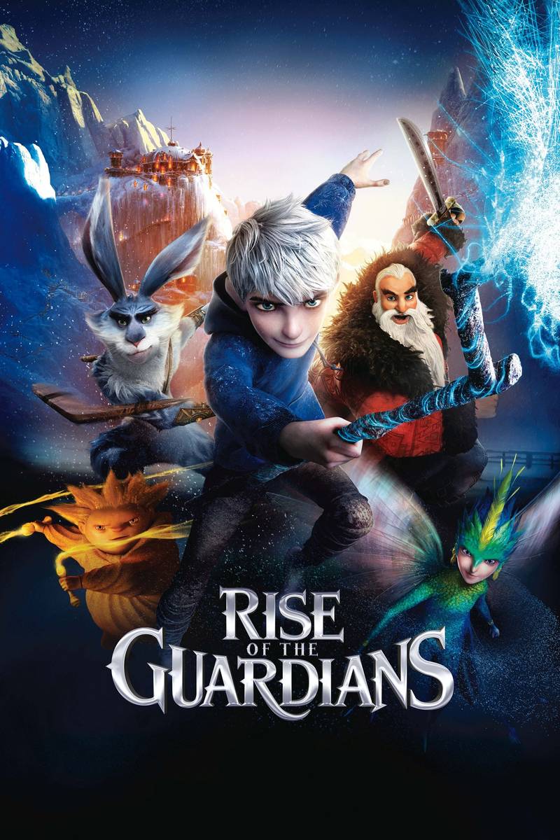 Poster chính thức của phim Phim Hoạt Hình, Phim Gia Đình "Sự Trỗi Dậy Của Các Vệ Thần" (Rise of the Guardians - 2012), với sự tham gia của diễn viên Chris Pine và Alec Baldwin.