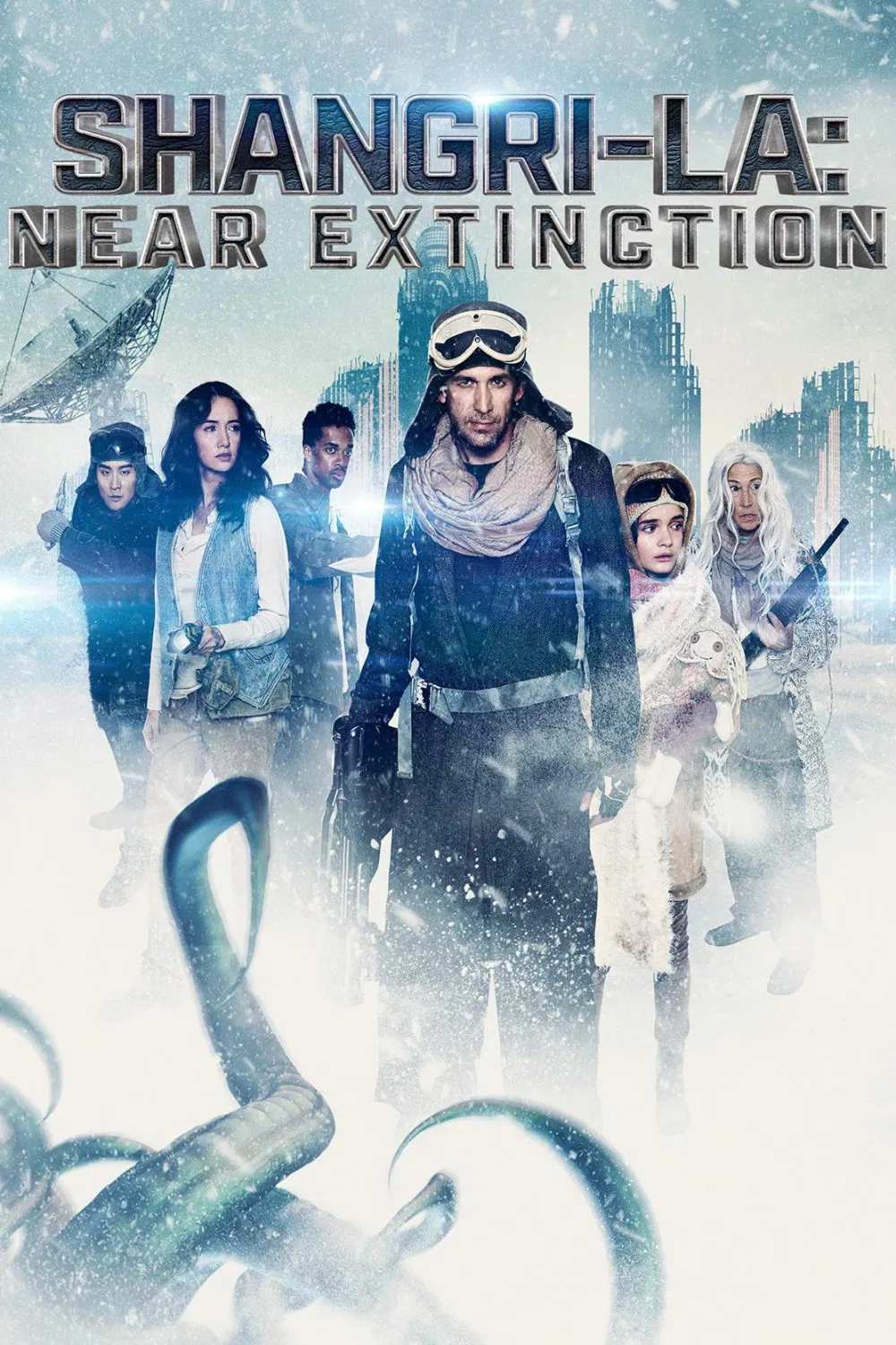 Poster chính thức của phim Phim Viễn Tưởng "Sự Tuyệt Chủng Cận Kề" (Shangri-La: Near Extinction - 2018), với sự tham gia của diễn viên Eric Szmanda và Sara Malakul Lane.
