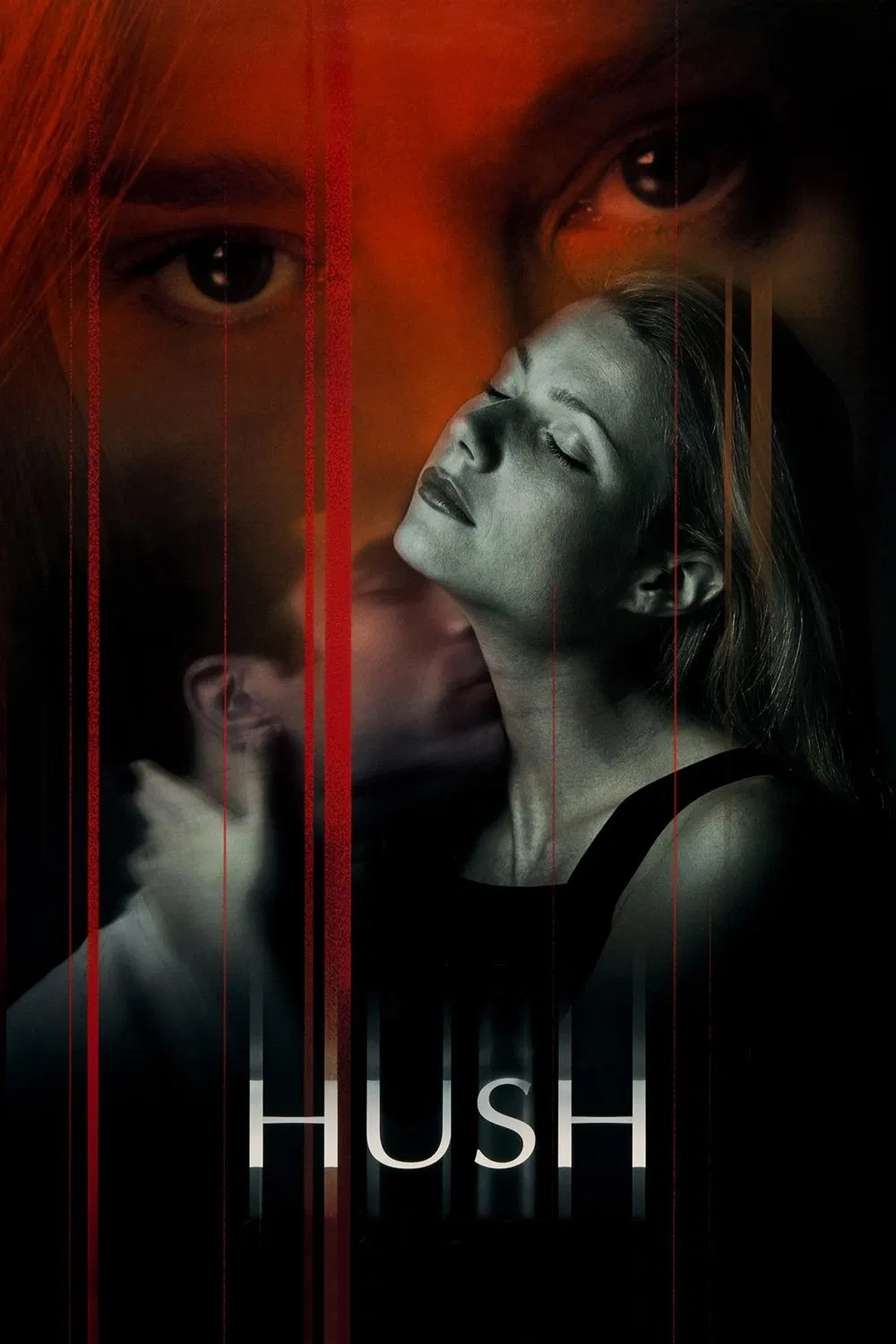Poster chính thức của phim Phim Tâm Lý, Phim Giật Gân "Sự Yên Lặng Chết Người" (Hush - 1998), với sự tham gia của diễn viên Jessica Lange và Gwyneth Paltrow.