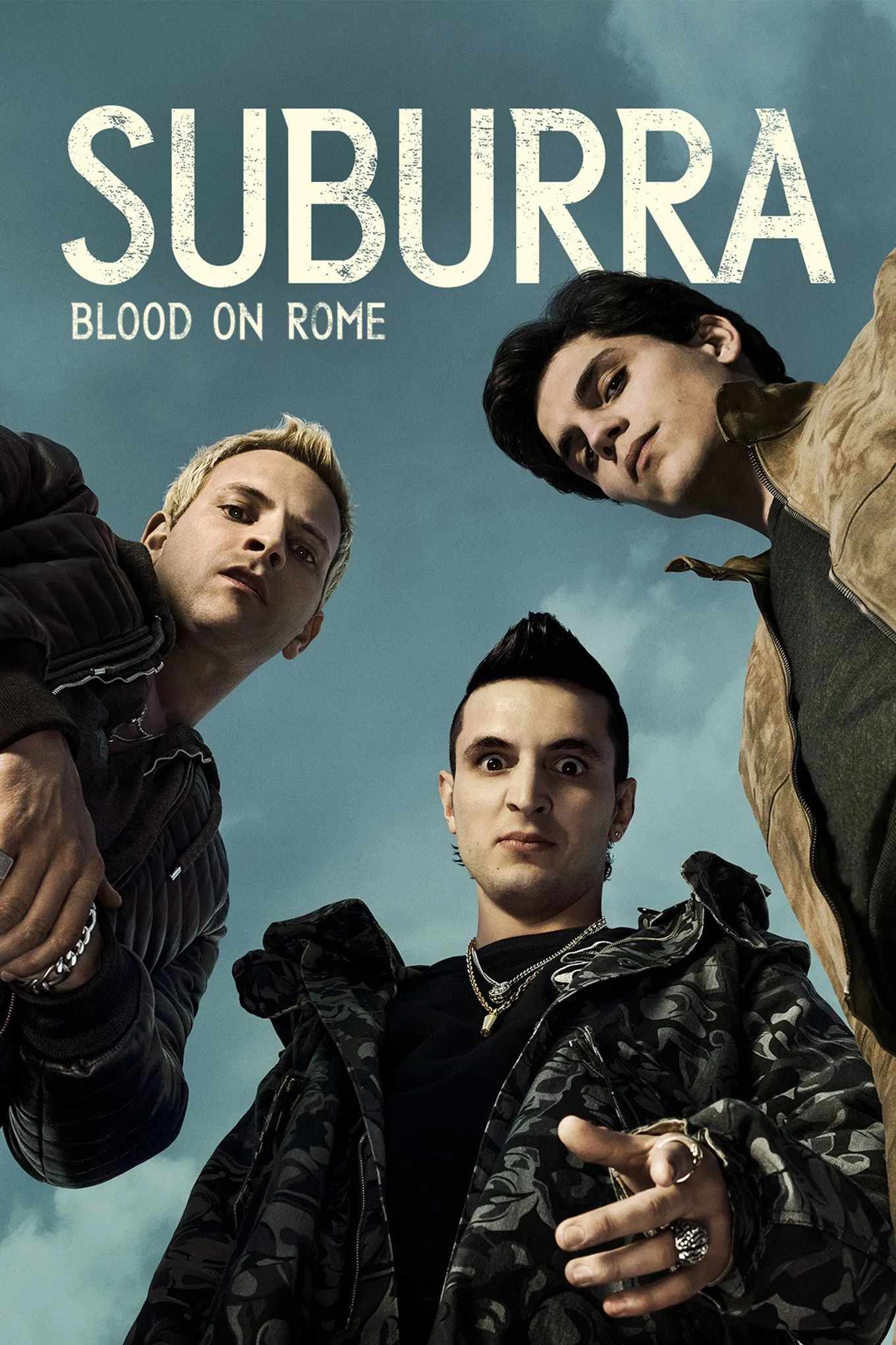 Poster chính thức của phim Phim Hình Sự, Phim Tâm Lý "Suburra: Máu nhuộm thành Rome (Phần 1)" (Suburra: Blood on Rome - 2017), với sự tham gia của diễn viên Alessandro Borghi và Giacomo Ferrara.