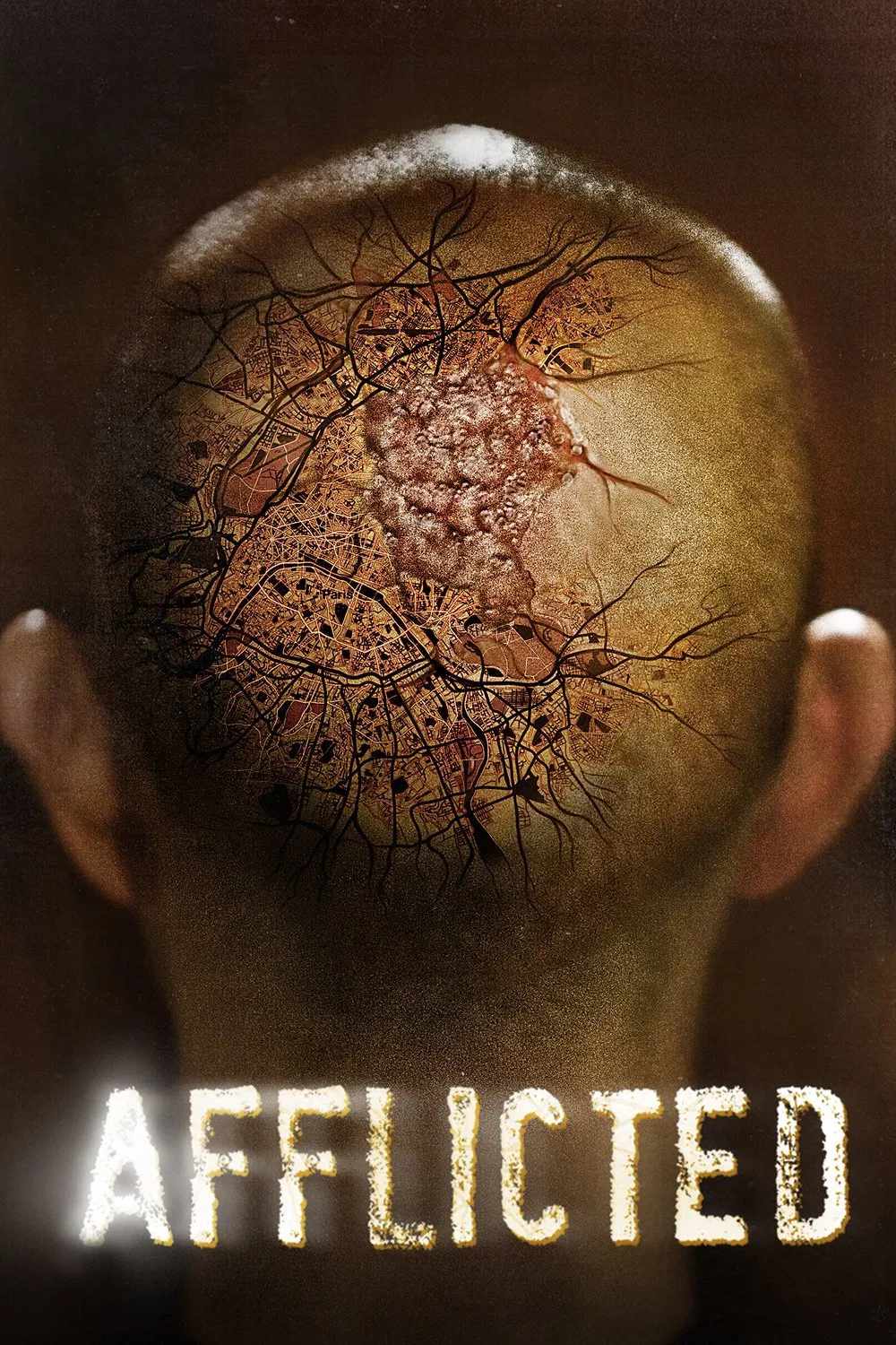 Poster chính thức của phim Phim Kinh Dị, Phim Giật Gân "Sức Mạnh Dị Thường" (Afflicted - 2014), với sự tham gia của diễn viên Baya Rehaz và Edo van Breemen.