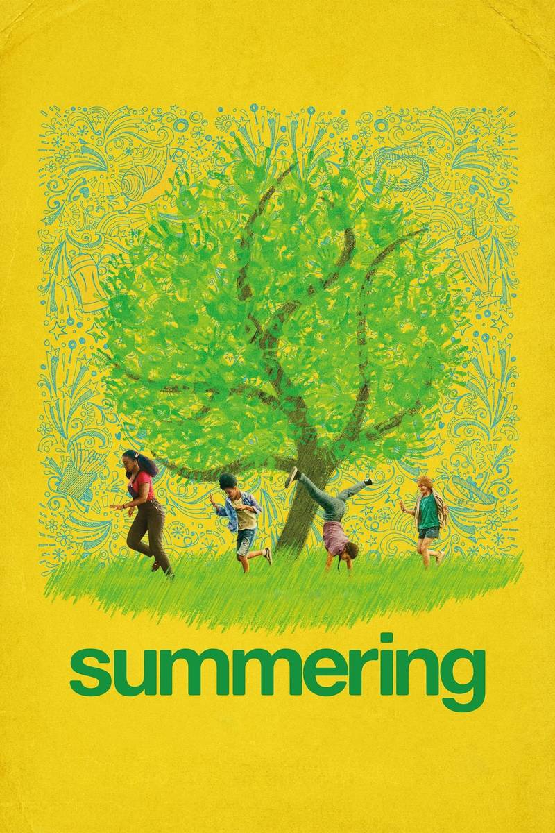 Poster chính thức của phim Phim Tâm Lý "Summering" (Summering - 2022), với sự tham gia của diễn viên Lia Barnett và Madalen Mills.