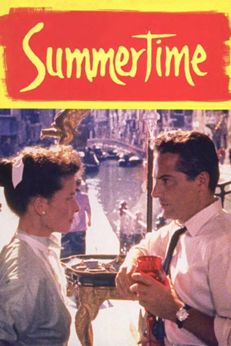 Poster chính thức của phim Phim Tâm Lý, Phim Tình Cảm "Summertime" (Summertime - 1955), với sự tham gia của diễn viên Katharine Hepburn và Rossano Brazzi.