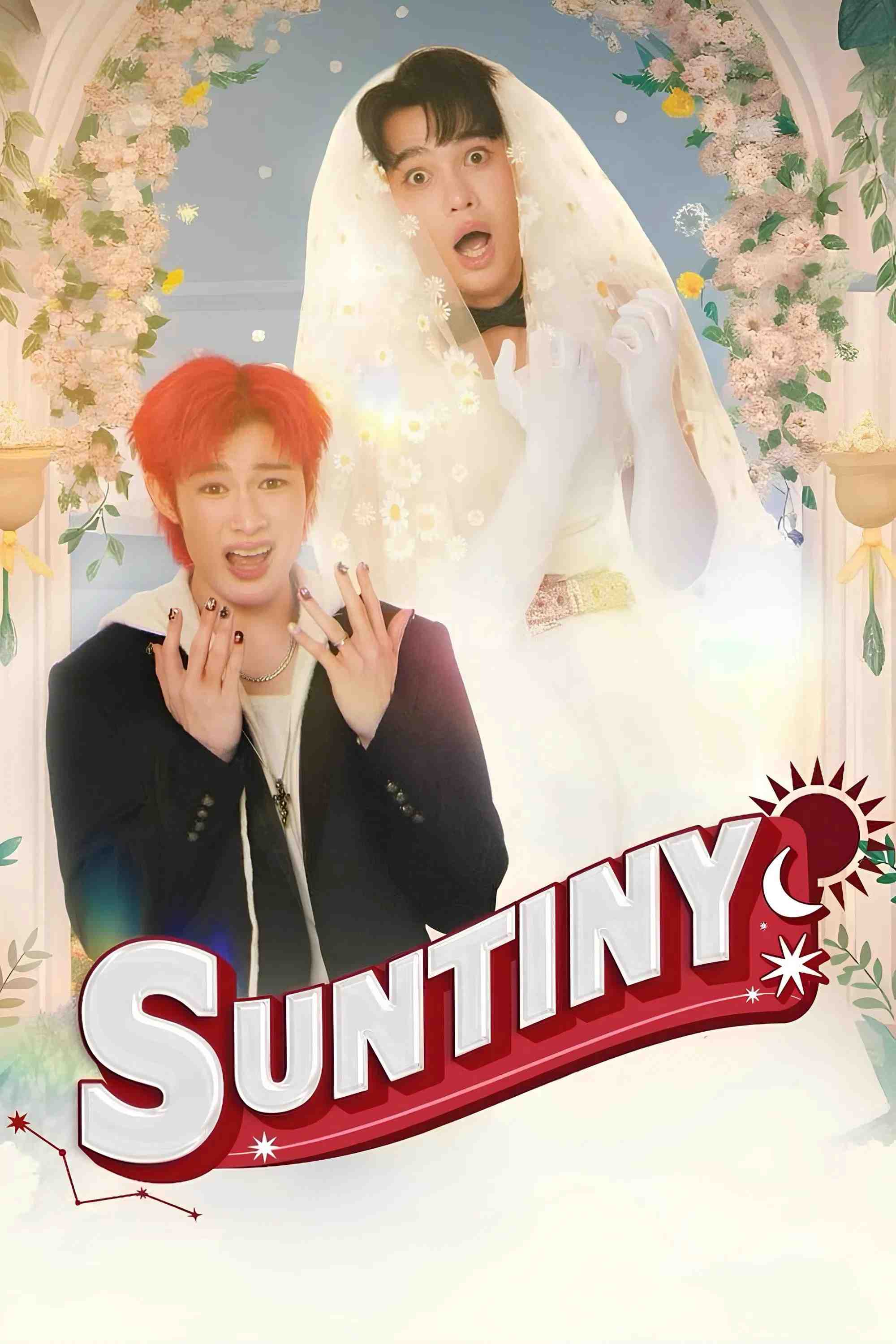 Poster chính thức của phim Phim Hài, Phim Viễn Tưởng & Giả Tưởng "Suntiny: Định Mệnh Của Sun" (Suntiny - 2025), với sự tham gia của diễn viên Kornthas Rujeerattanavorapan và Natasit Uareksit.