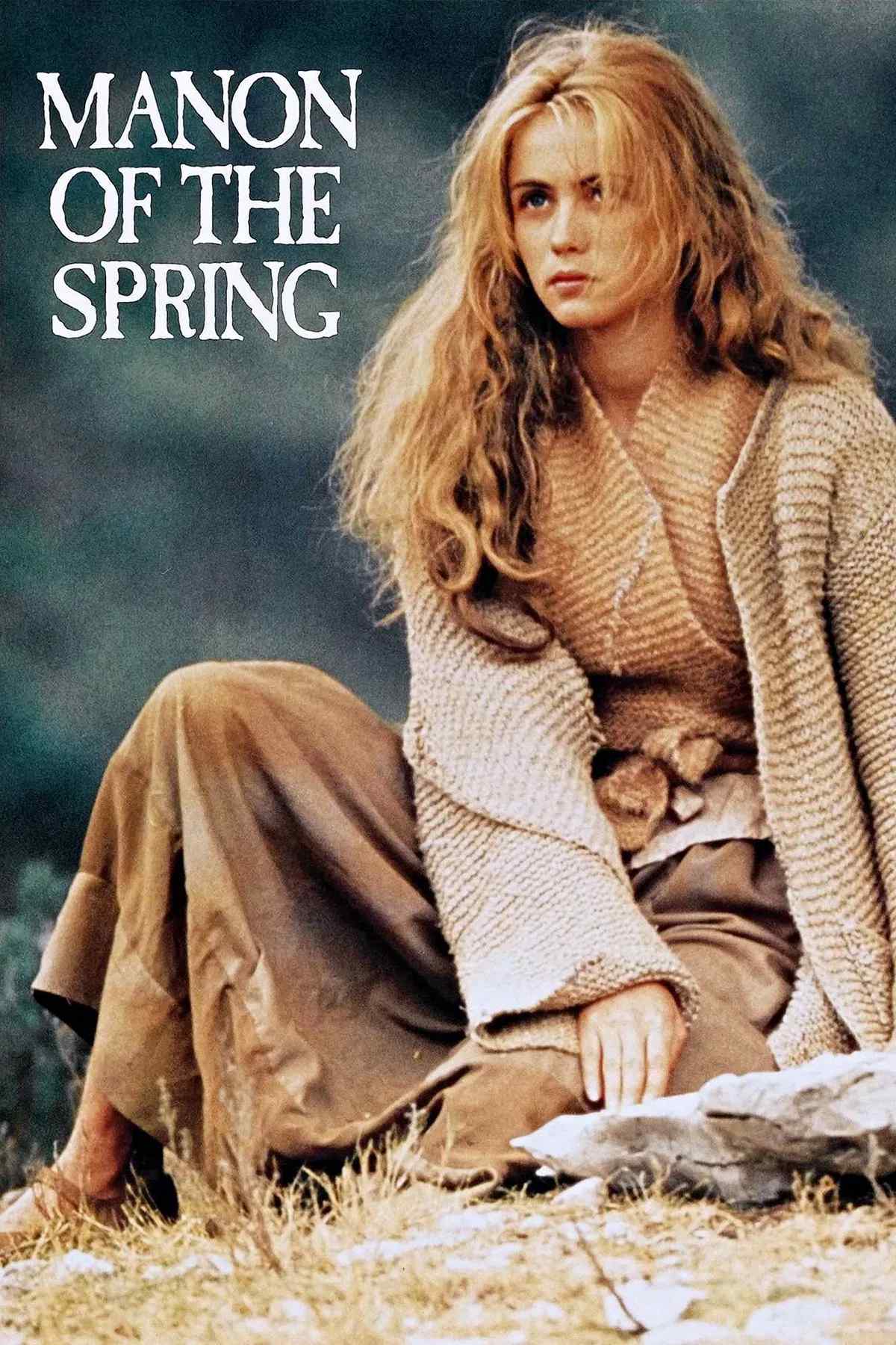 Poster chính thức của phim Phim Tâm Lý "Suối Nguồn" (Manon of the Spring - 1986), với sự tham gia của diễn viên Yves Montand và Daniel Auteuil.