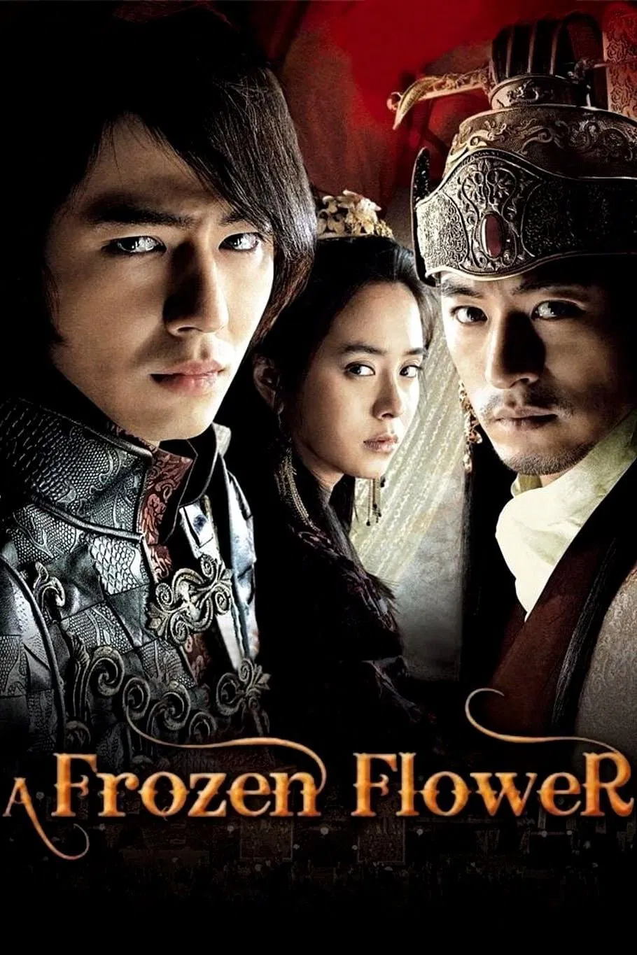 Poster chính thức của phim Phim Tâm Lý "Sương Hoa Điếm" (A Frozen Flower - 2008), với sự tham gia của diễn viên Zo In-sung và Ju Jin-mo.