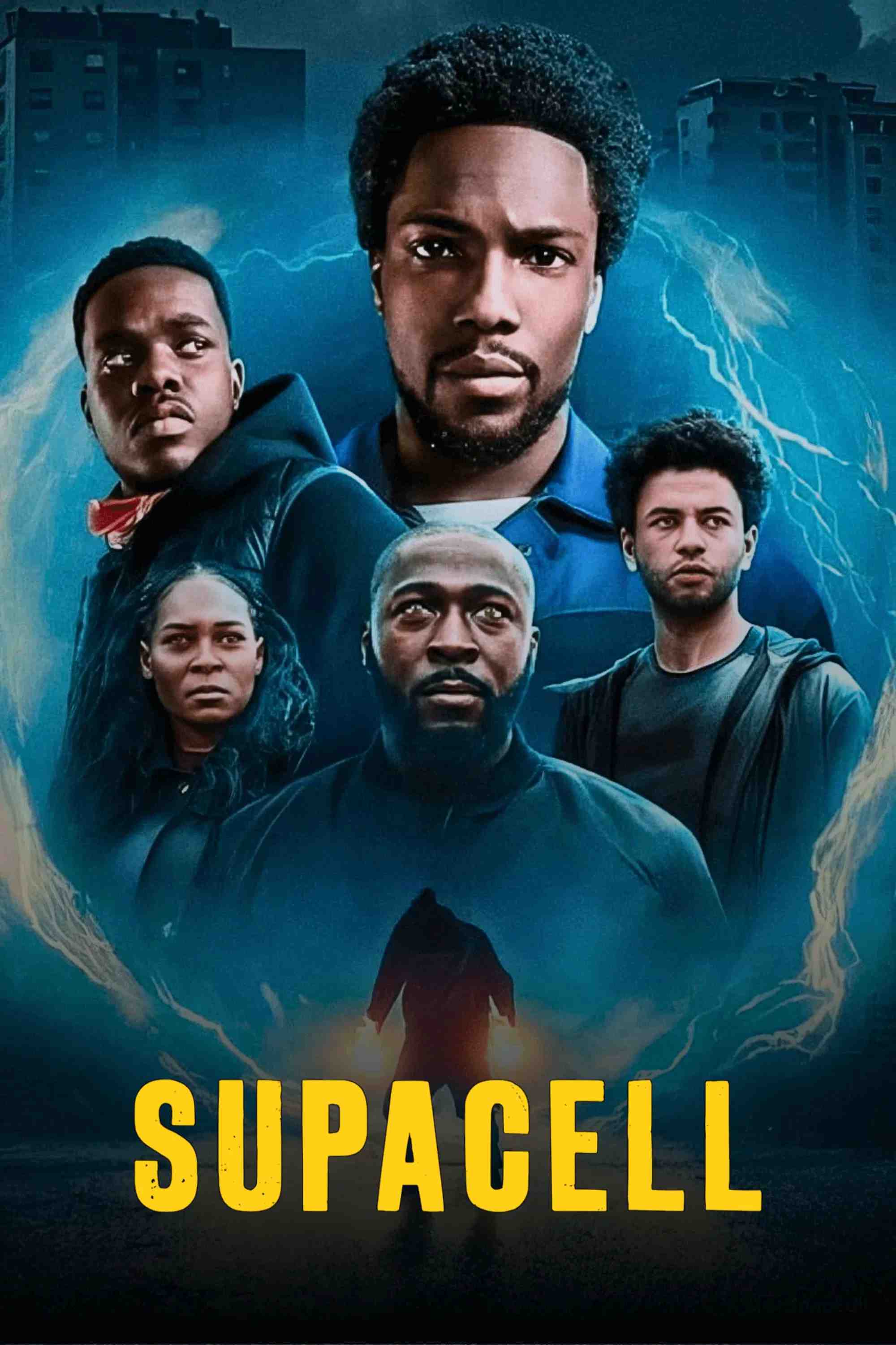 Poster chính thức của phim Phim Hành Động & Phiêu Lưu, Phim Viễn Tưởng & Giả Tưởng "Supacell" (Supacell - 2024), với sự tham gia của diễn viên Tosin Cole và Nadine Mills.
