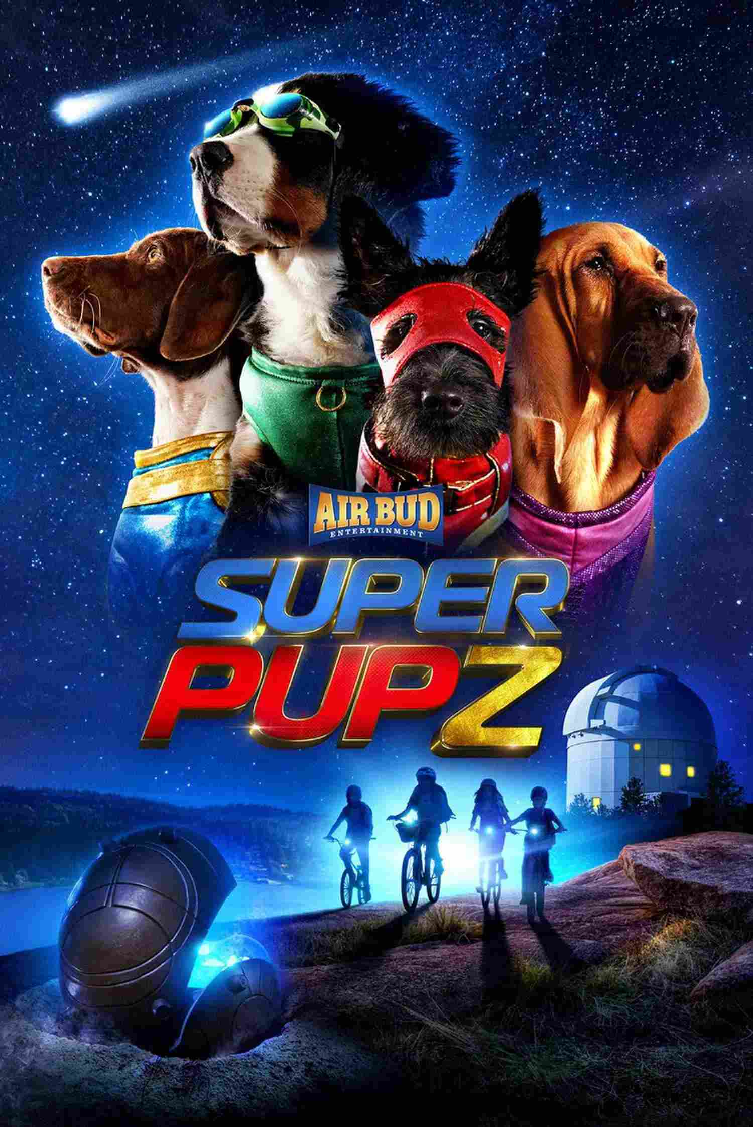 Poster chính thức của phim Phim Hài, Phim Gia Đình "Super PupZ: Những Chú Cún Siêu Năng" (Super PupZ - 2022), với sự tham gia của diễn viên Dave Foley và Harland Williams.