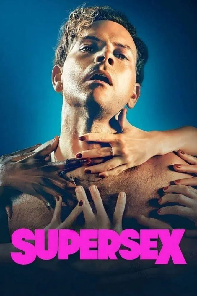 Poster chính thức của phim Phim Tâm Lý "Supersex" (Supersex - 2024), với sự tham gia của diễn viên Alessandro Borghi và Jasmine Trinca.