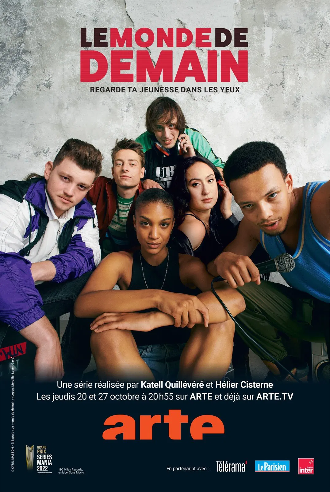 Poster chính thức của phim Phim Tâm Lý "Suprême NTM: Bộ Đôi Hip Hop Pháp" (Reign Supreme - 2022), với sự tham gia của diễn viên Melvin Boomer và Anthony Bajon.