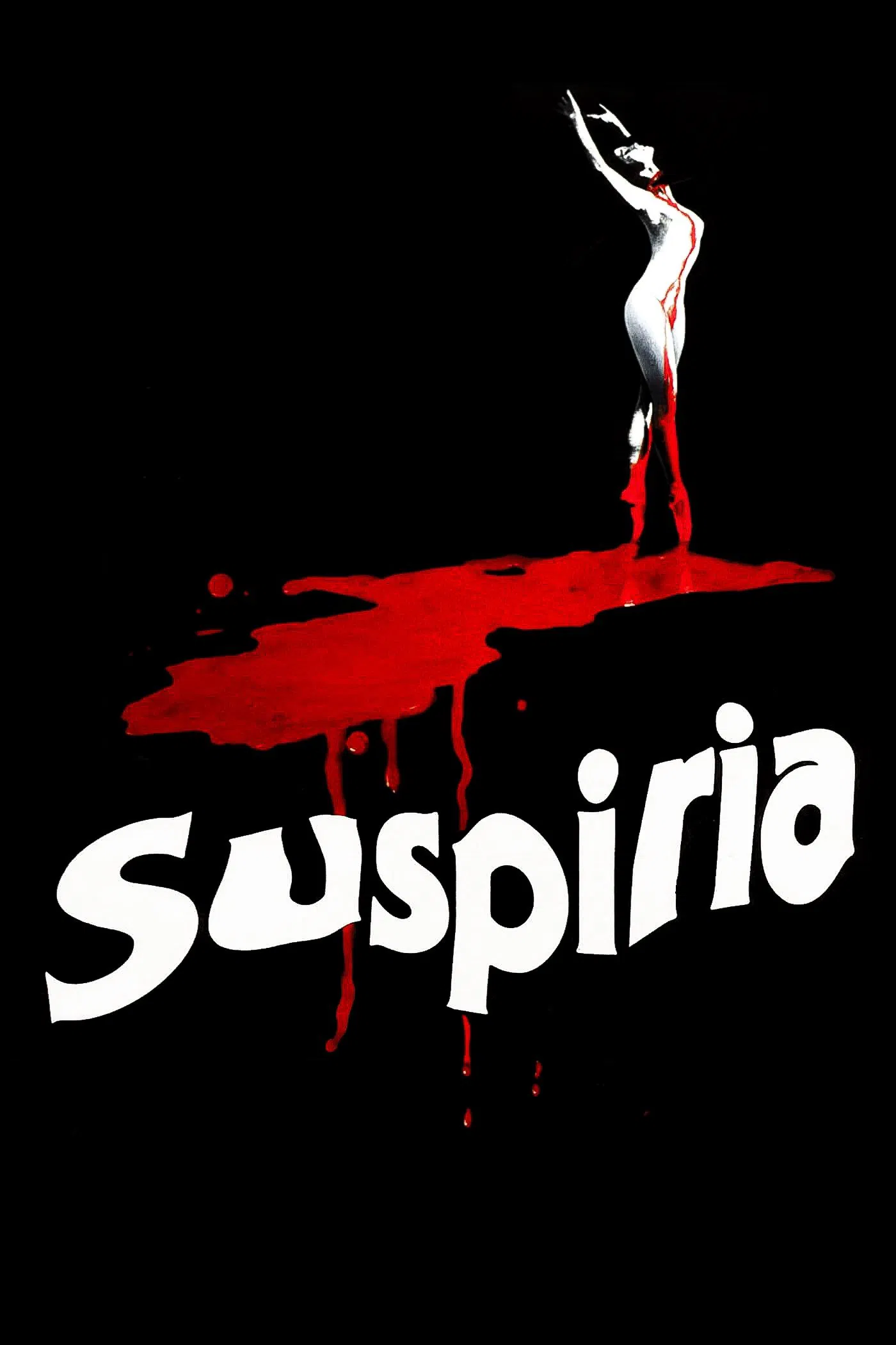 Poster chính thức của phim Phim Kinh Dị "Suspiria" (Suspiria - 1977), với sự tham gia của diễn viên Jessica Harper và Stefania Casini.