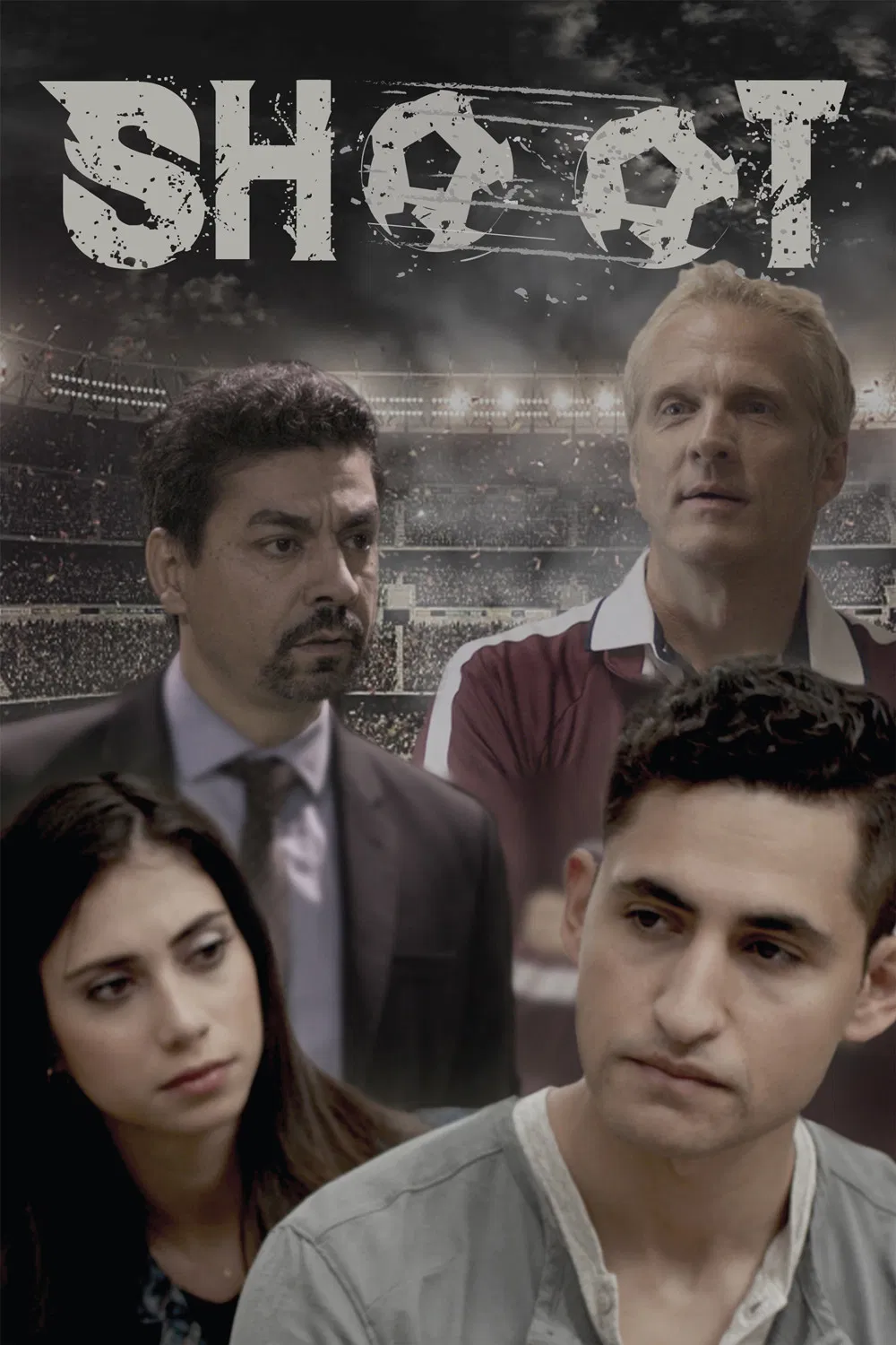 Poster chính thức của phim Phim Tâm Lý "Sút" (Shoot - 2018), với sự tham gia của diễn viên Patrick Fabian và Amir El-Masry.