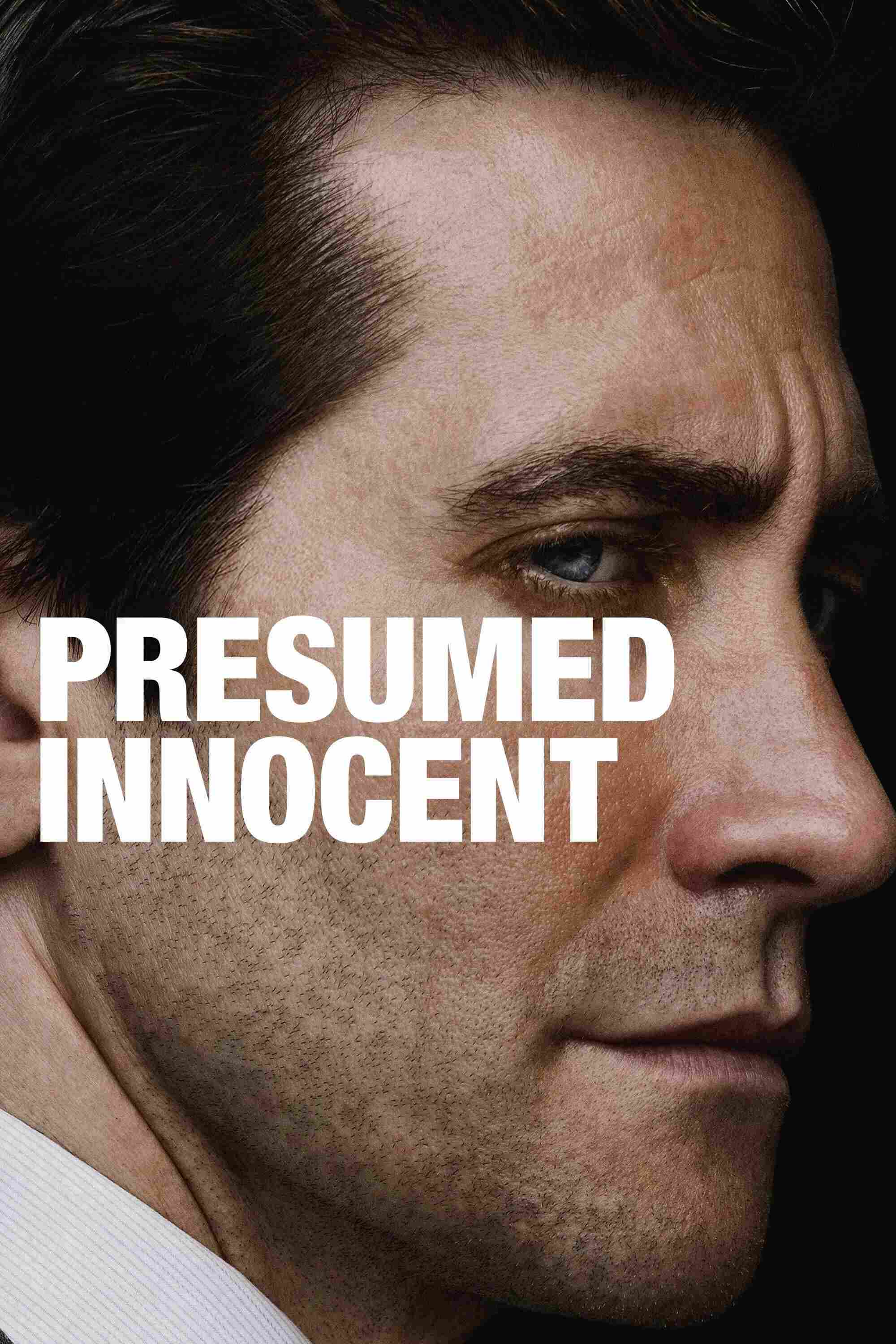 Poster chính thức của phim Phim Tâm Lý, Phim Bí Ẩn "Suy Đoán Vô Tội" (Presumed Innocent - 2024), với sự tham gia của diễn viên Jake Gyllenhaal và Ruth Negga.