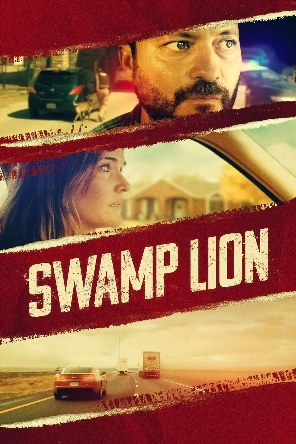 Poster chính thức của phim Phim Tâm Lý, Phim Hình Sự "Swamp Lion" (Swamp Lion - 2021), với sự tham gia của diễn viên Michael Ray Escamilla và Bre Blair.