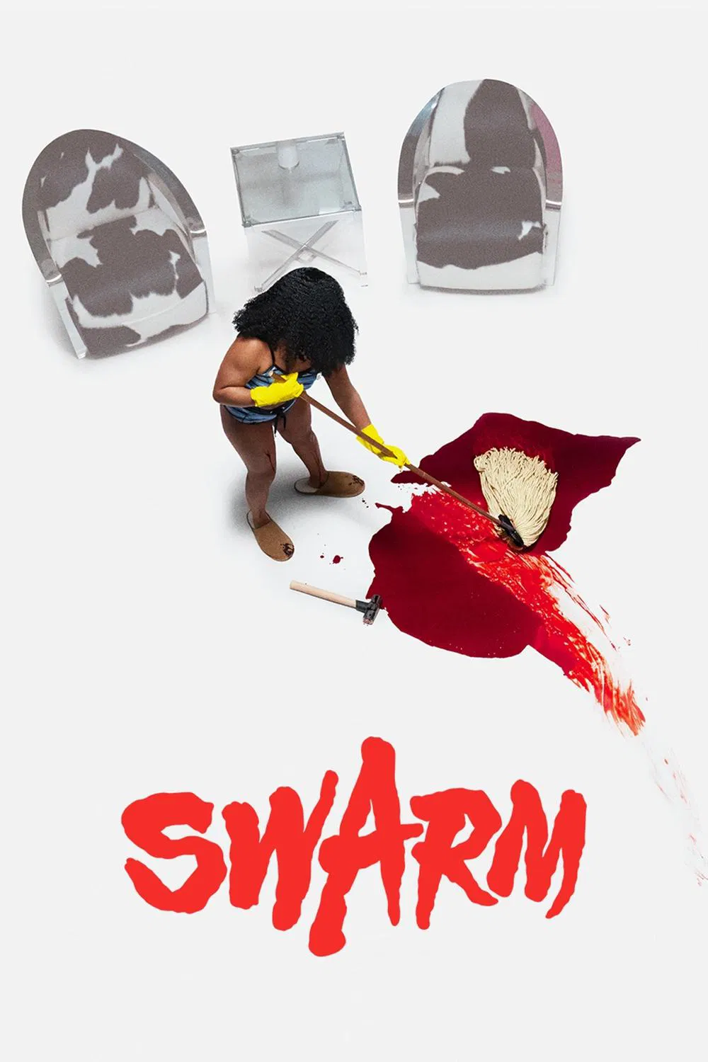 Poster chính thức của phim Phim Tâm Lý, Phim Hình Sự "Swarm" (Swarm - 2023), với sự tham gia của diễn viên Dominique Fishback.