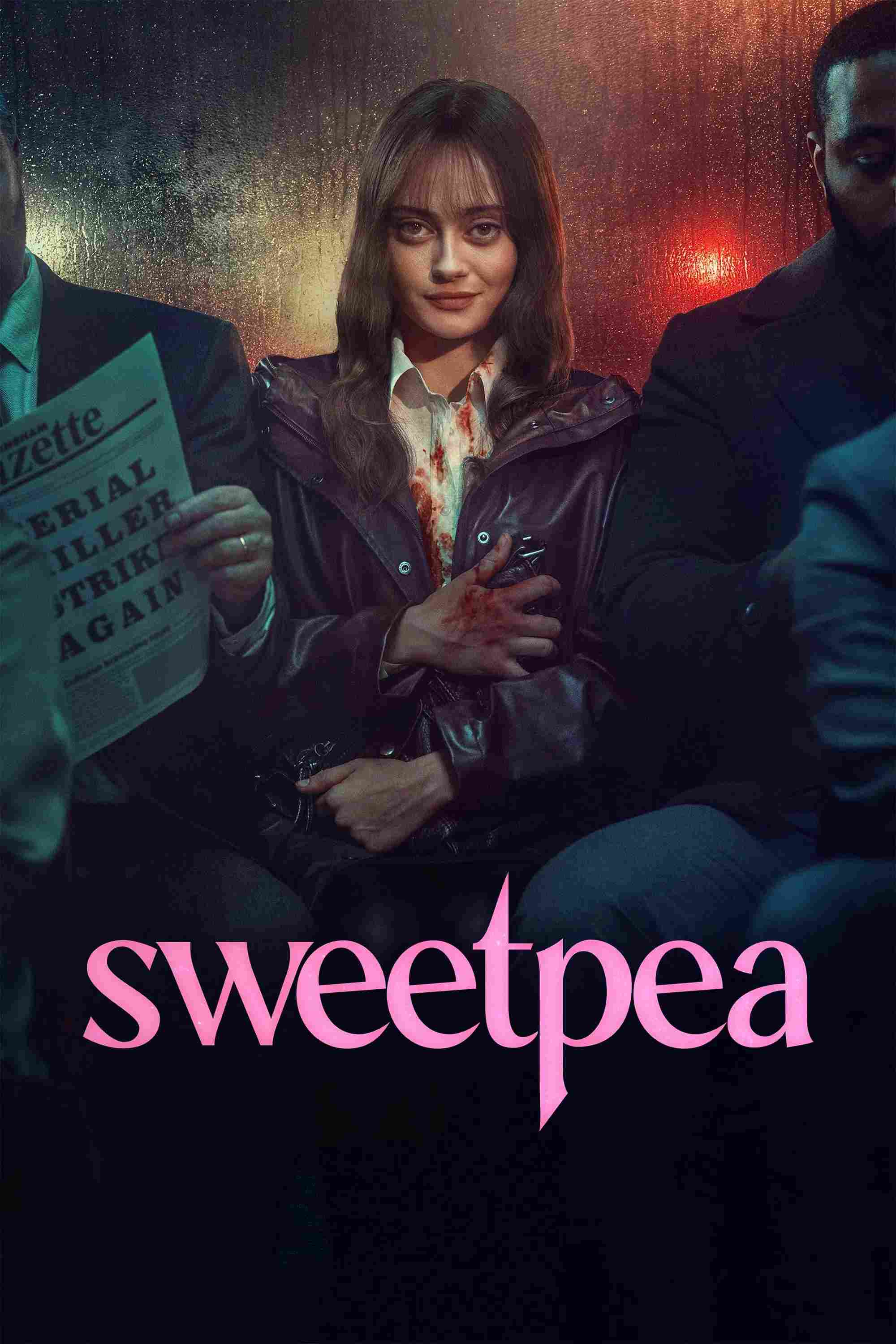Poster chính thức của phim Phim Hài, Phim Tâm Lý "Sweetpea" (Sweetpea - 2024), với sự tham gia của diễn viên Ella Purnell và Nicôle Lecky.
