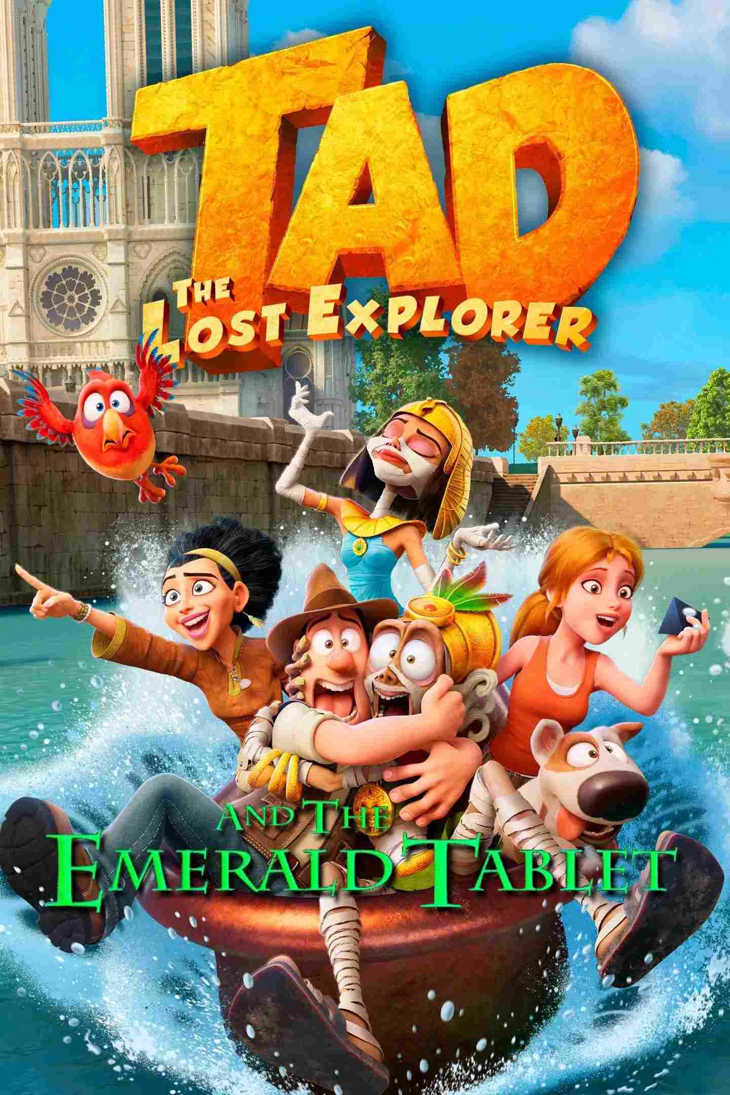 Poster chính thức của phim Phim Hoạt Hình, Phim Phiêu Lưu "Tad Truy Tìm Kho Báu 3: Lời Nguyền Xác Ướp" (Tad, the Lost Explorer and the Emerald Tablet - 2022), với sự tham gia của diễn viên Óscar Barberán và Luis Posada.