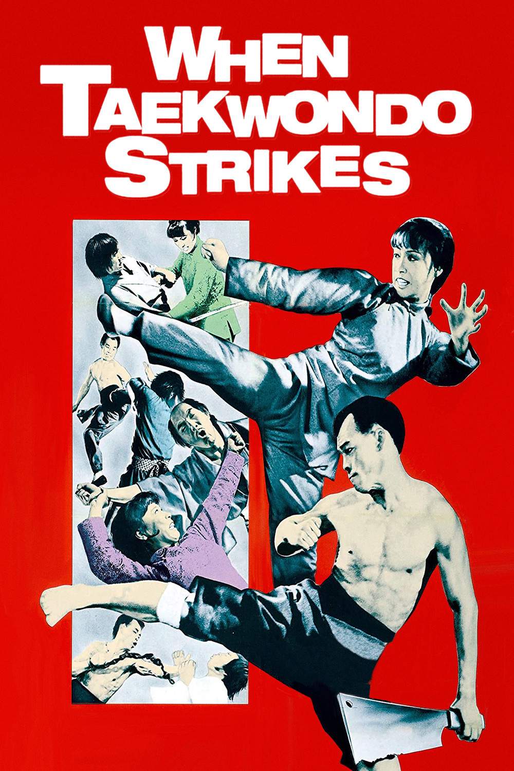 Poster chính thức của phim Phim Hành Động, Phim Tâm Lý "Taekwondo  Chấn Cửu Châu" (When Taekwondo Strikes - 1973), với sự tham gia của diễn viên Angela Mao Ying và Carter Huang Chia-Ta.