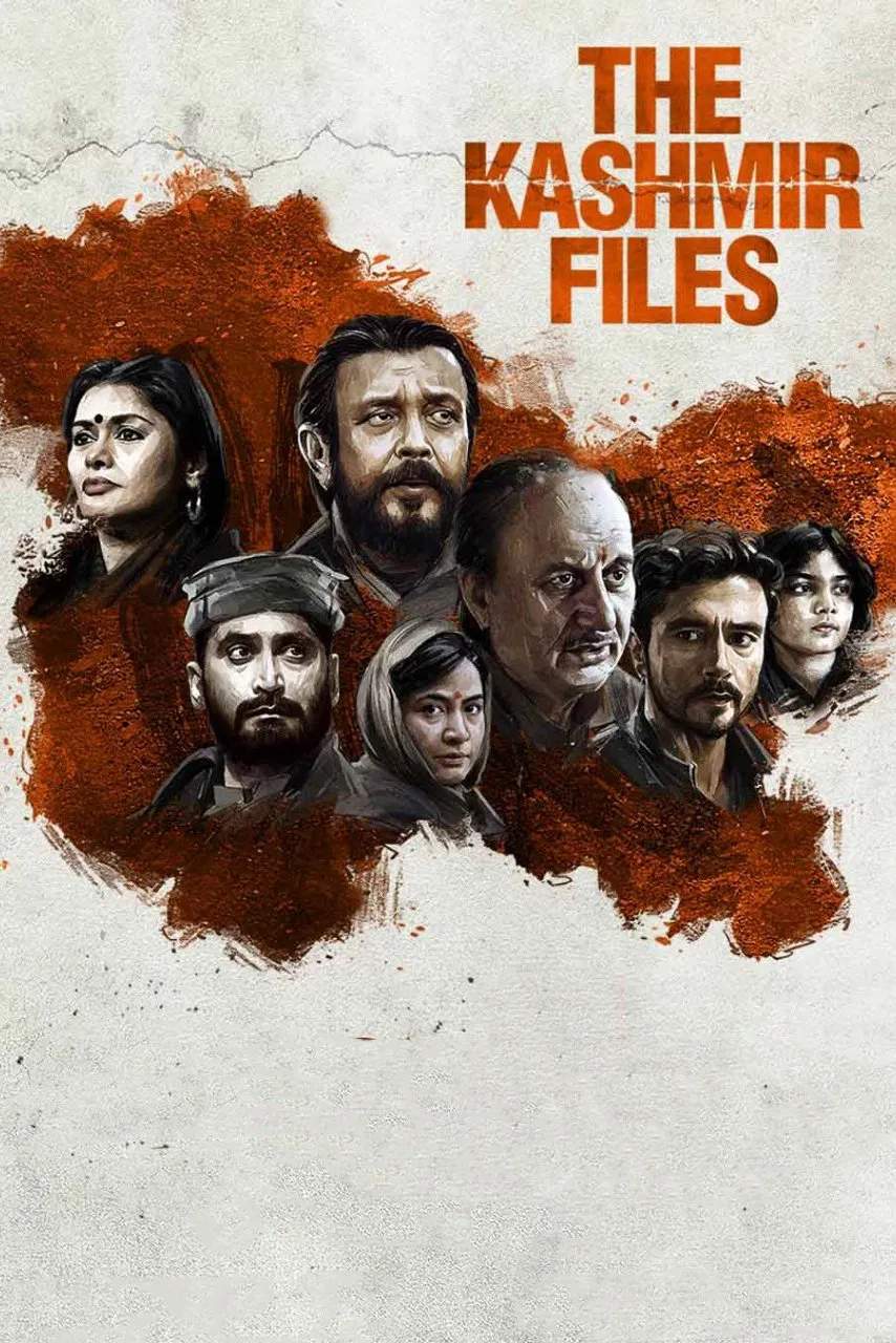 Poster chính thức của phim Phim Lịch Sử, Phim Tâm Lý "Tài Liệu Kashmir" (The Kashmir Files - 2022), với sự tham gia của diễn viên Mithun Chakraborty và Anupam Kher.