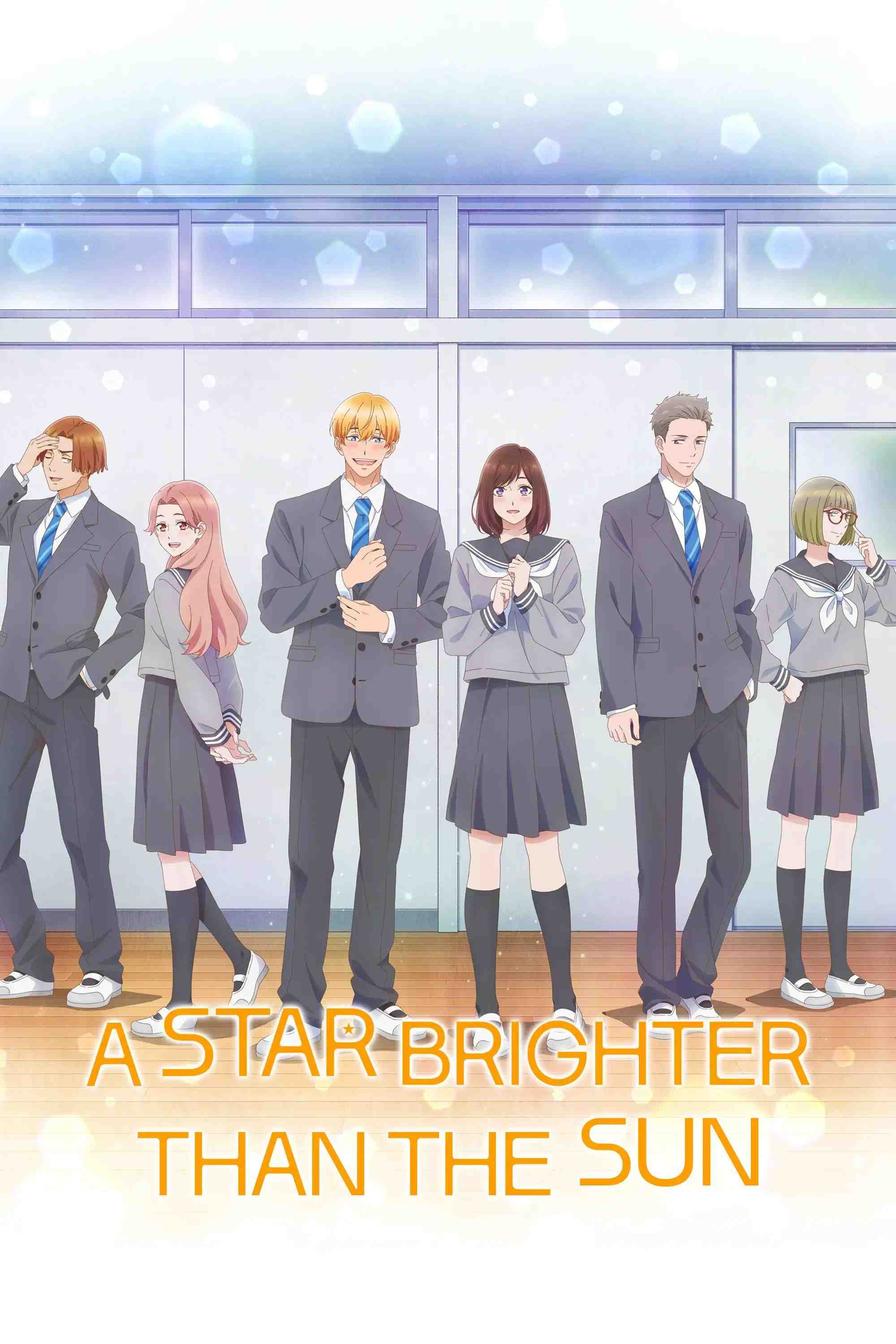 Poster chính thức của phim Phim Hoạt Hình, Phim Hài "Taiyou yori mo Mabushii Hoshi" (A Star Brighter than the Sun - 2025), với sự tham gia của diễn viên Minori Fujidera và Yuki Ono.